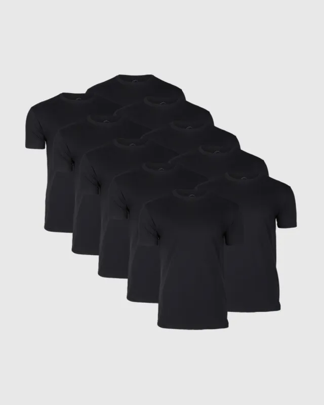 All Black Crew 10-Pack sold by True Classic