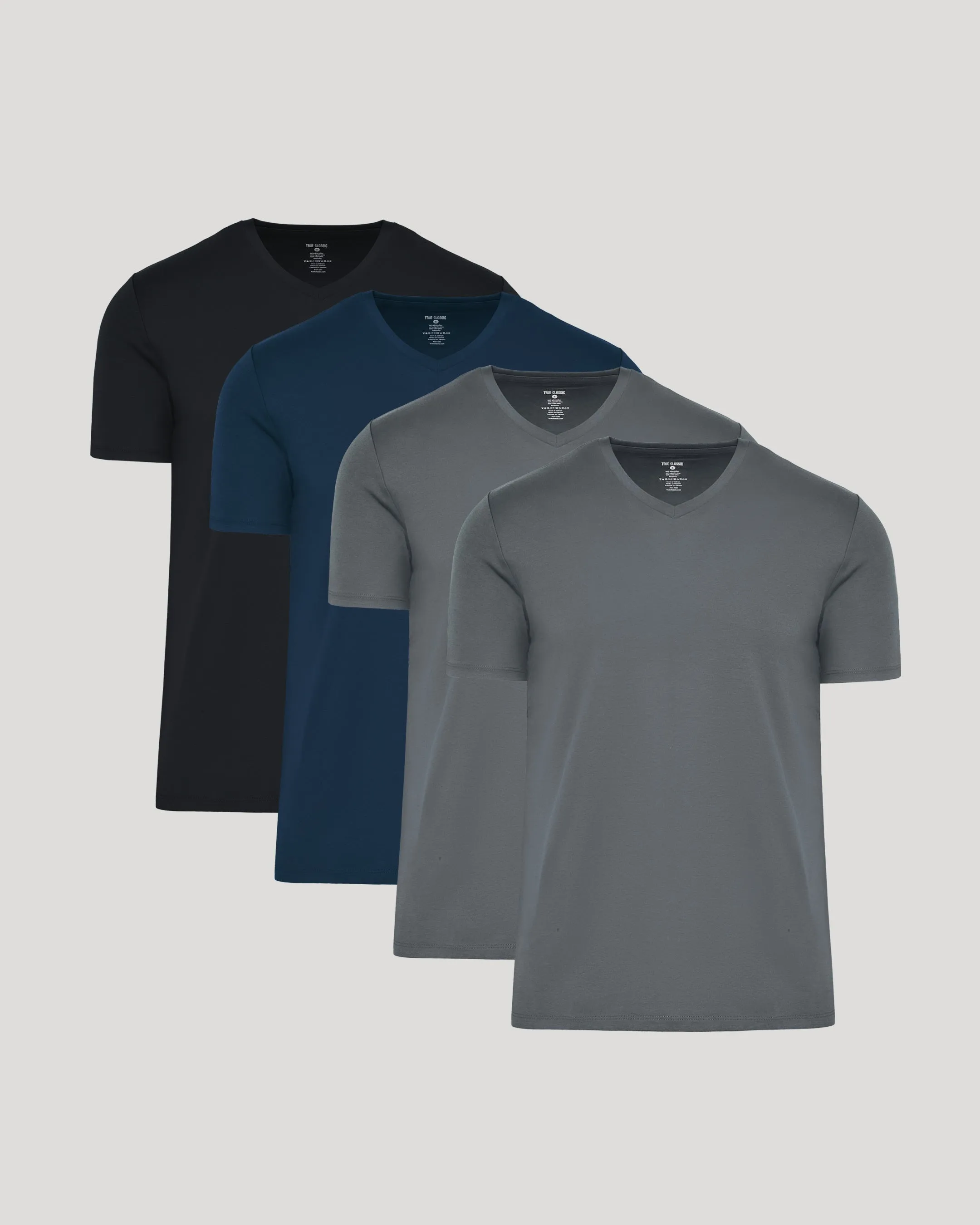 The Staple Pima V-Neck 4-Pack sold by True Classic