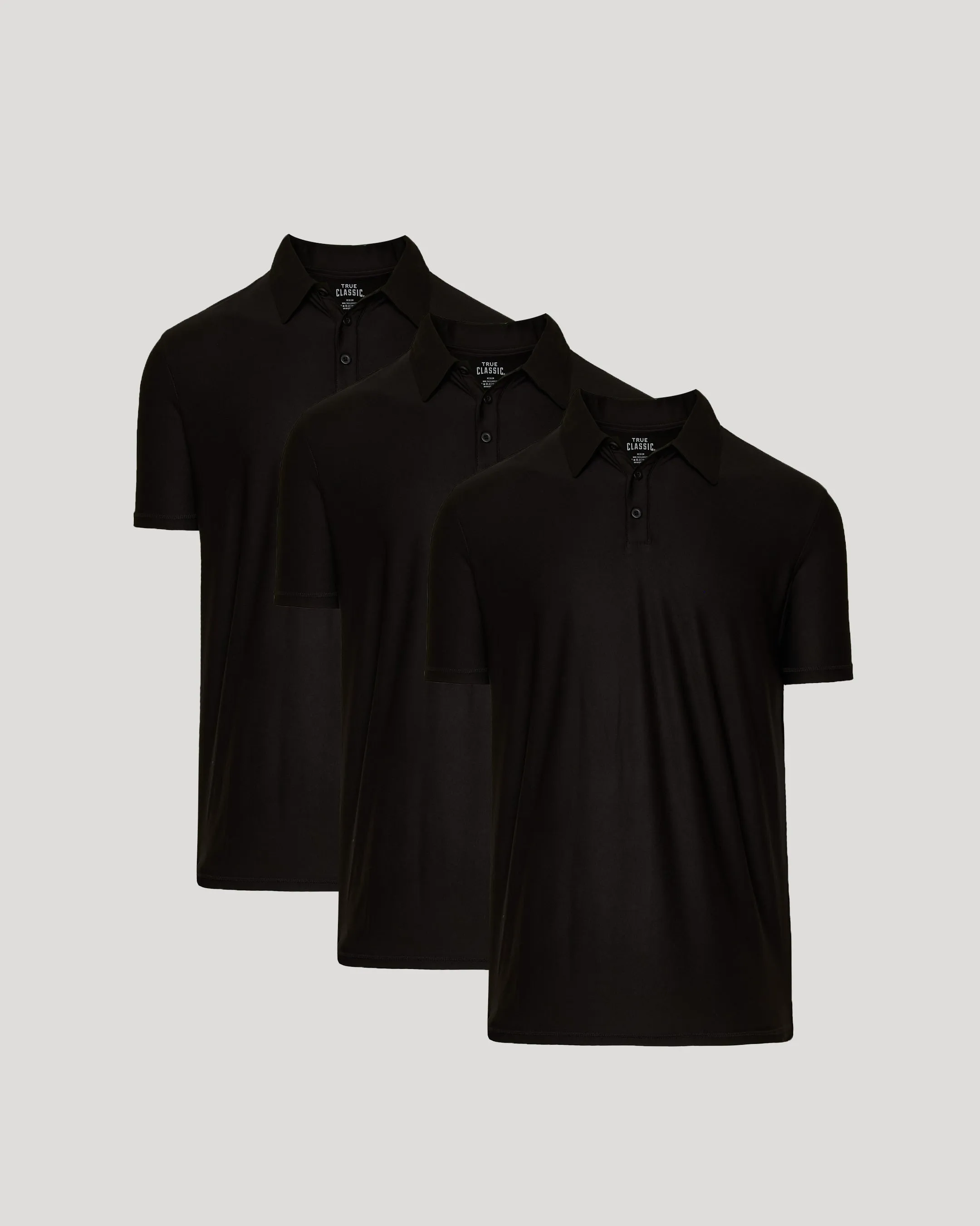 Black Active Polo 3-Pack sold by True Classic