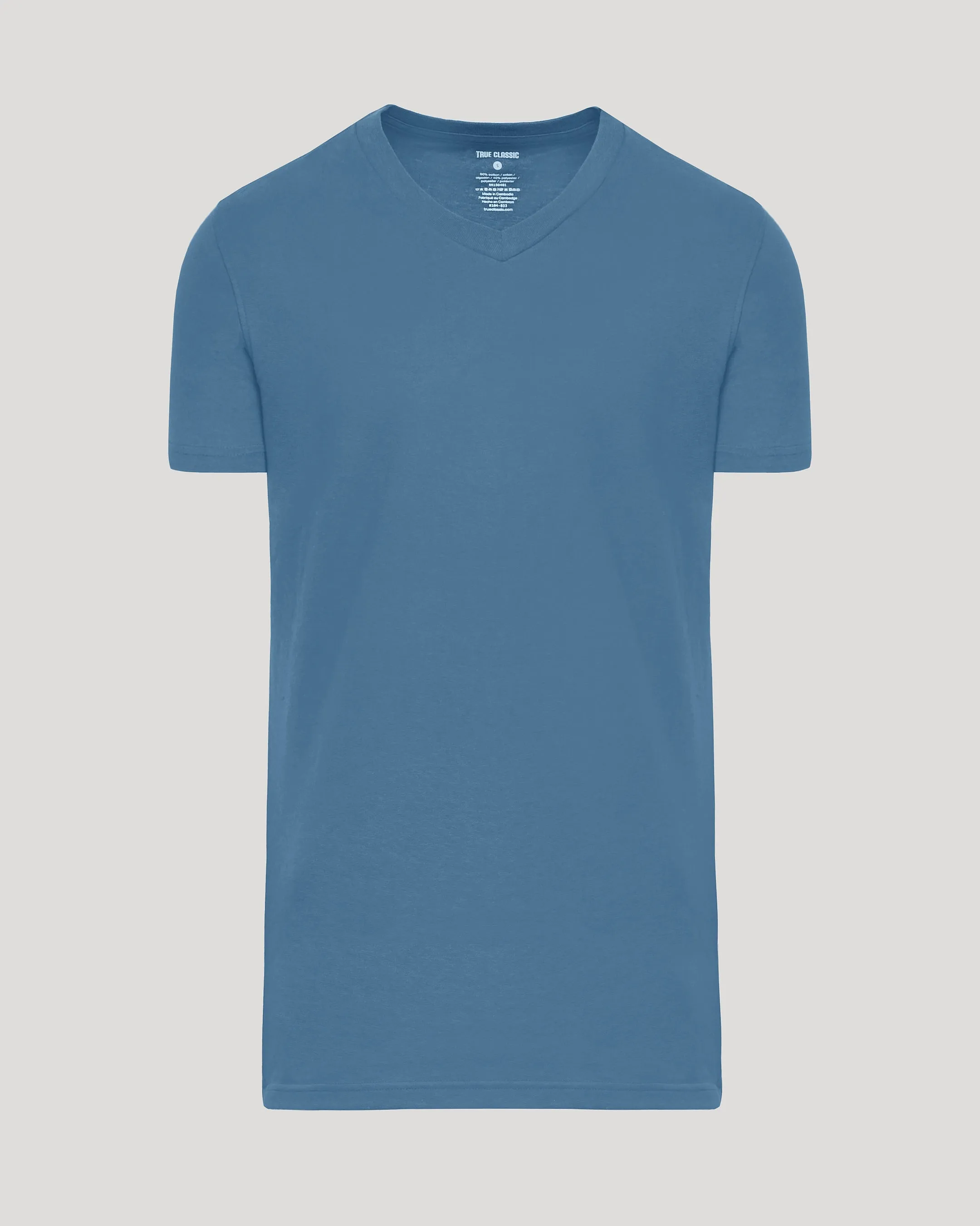 Indigo Tall Short Sleeve Classic V-Neck sold by True Classic product image thumbnail 2