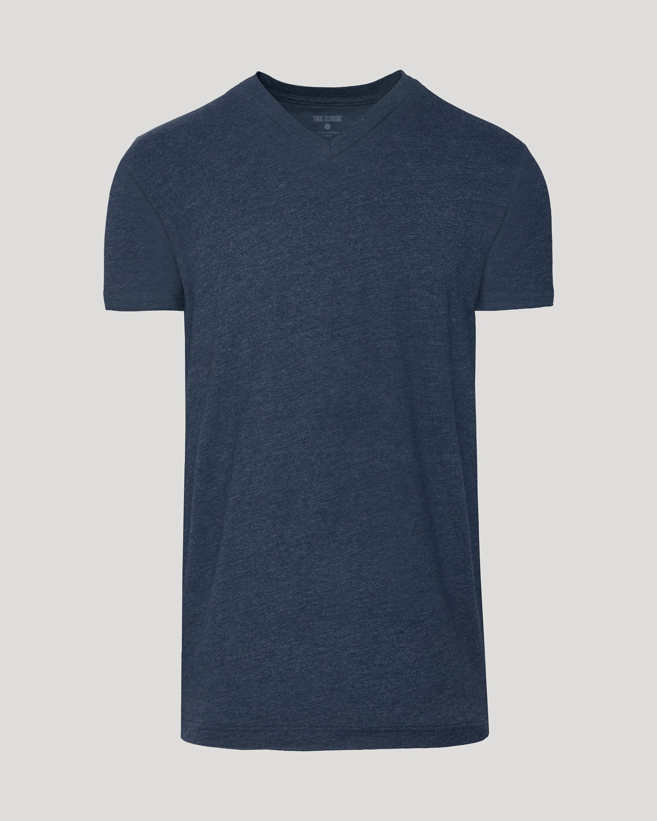 Heather Navy Tall Short Sleeve Classic V-Neck sold by True Classic product image thumbnail 2