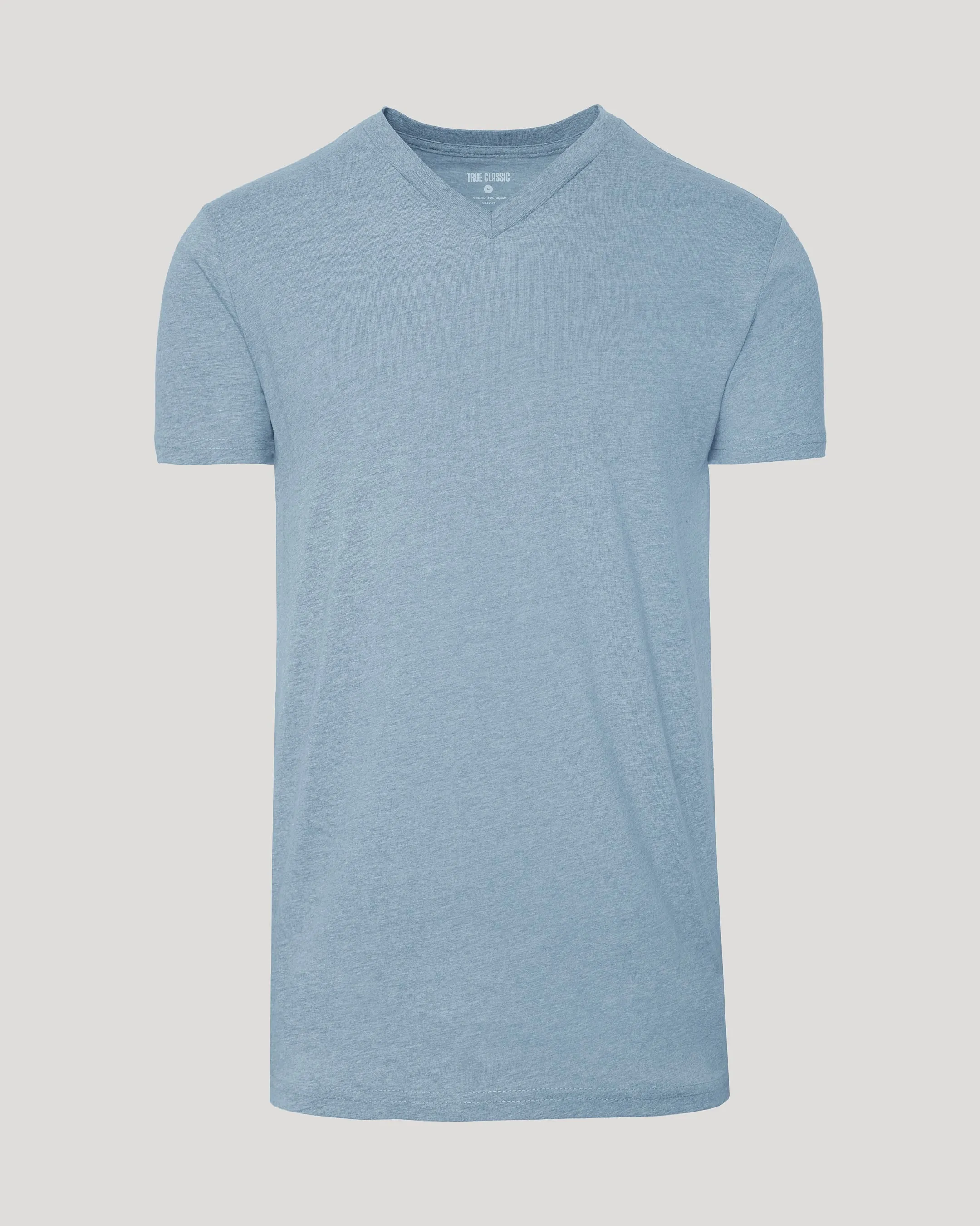 Heather Indigo Tall Short Sleeve Classic V-Neck sold by True Classic product image thumbnail 2