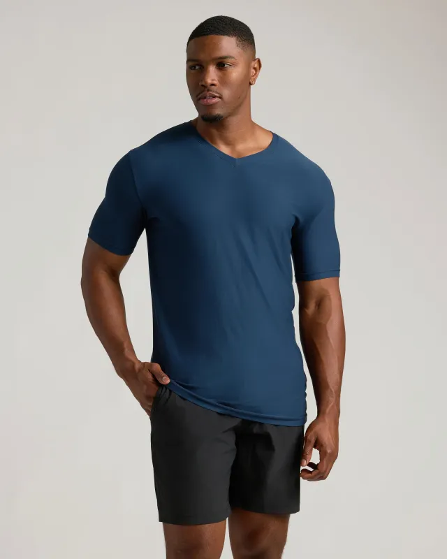 Navy Tall Active V-Neck sold by True Classic