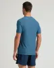 Dark Heather Bluebird Active V-Neck sold by True Classic