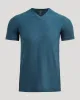 Dark Heather Bluebird Active V-Neck sold by True Classic