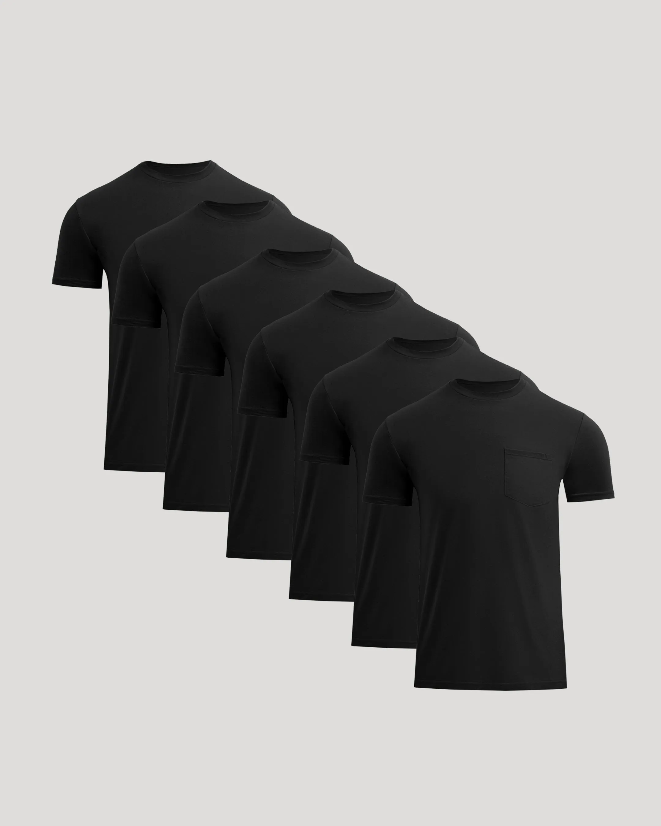 Black Classic Pocket Crew 6-Pack sold by True Classic