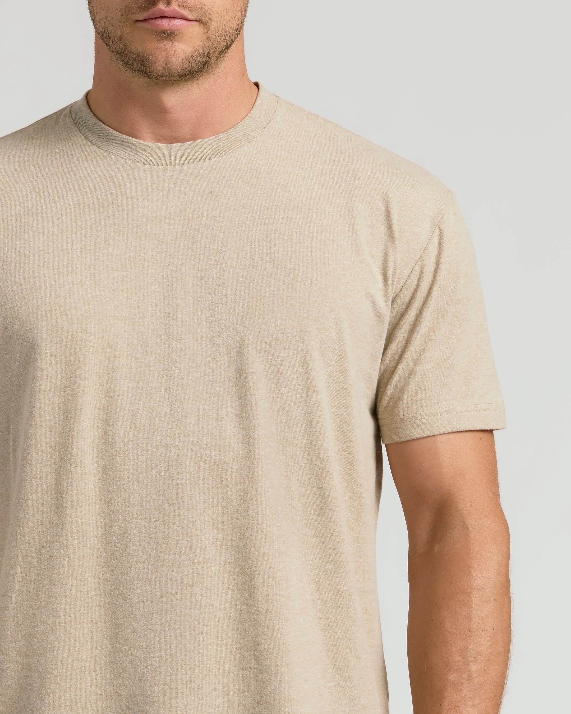 Heather Fennel Classic Crew Neck sold by True Classic product image thumbnail 5