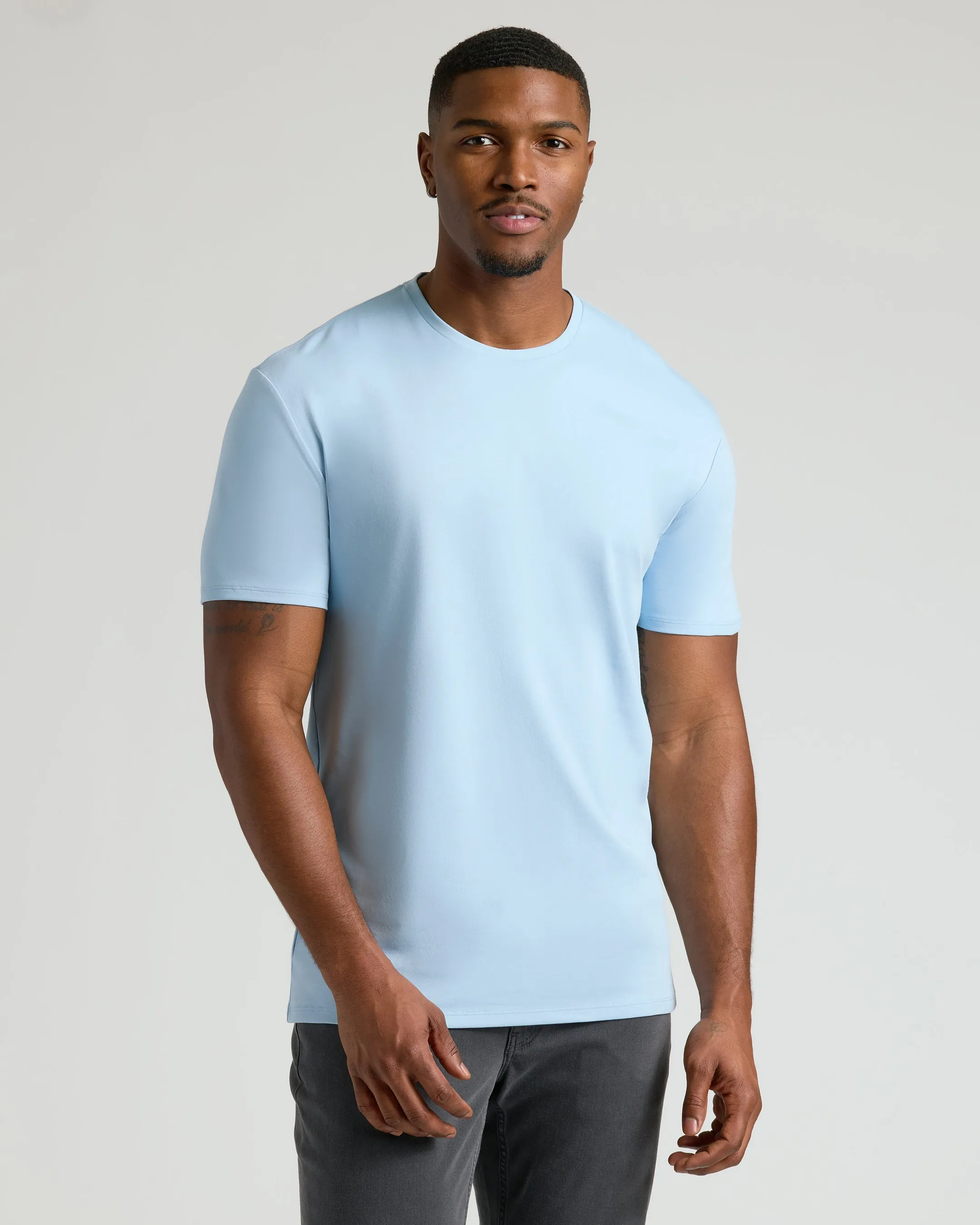 Navy & Ether Classic Tall Premium Pima Crew 2-Pack sold by True Classic product image thumbnail 2