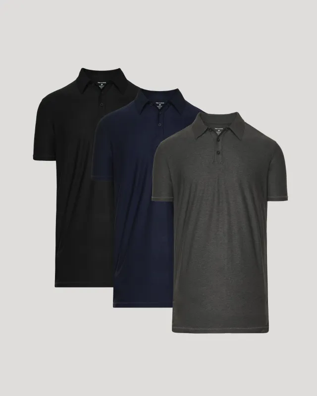 Timeless Tall Active Polo 3-Pack sold by True Classic