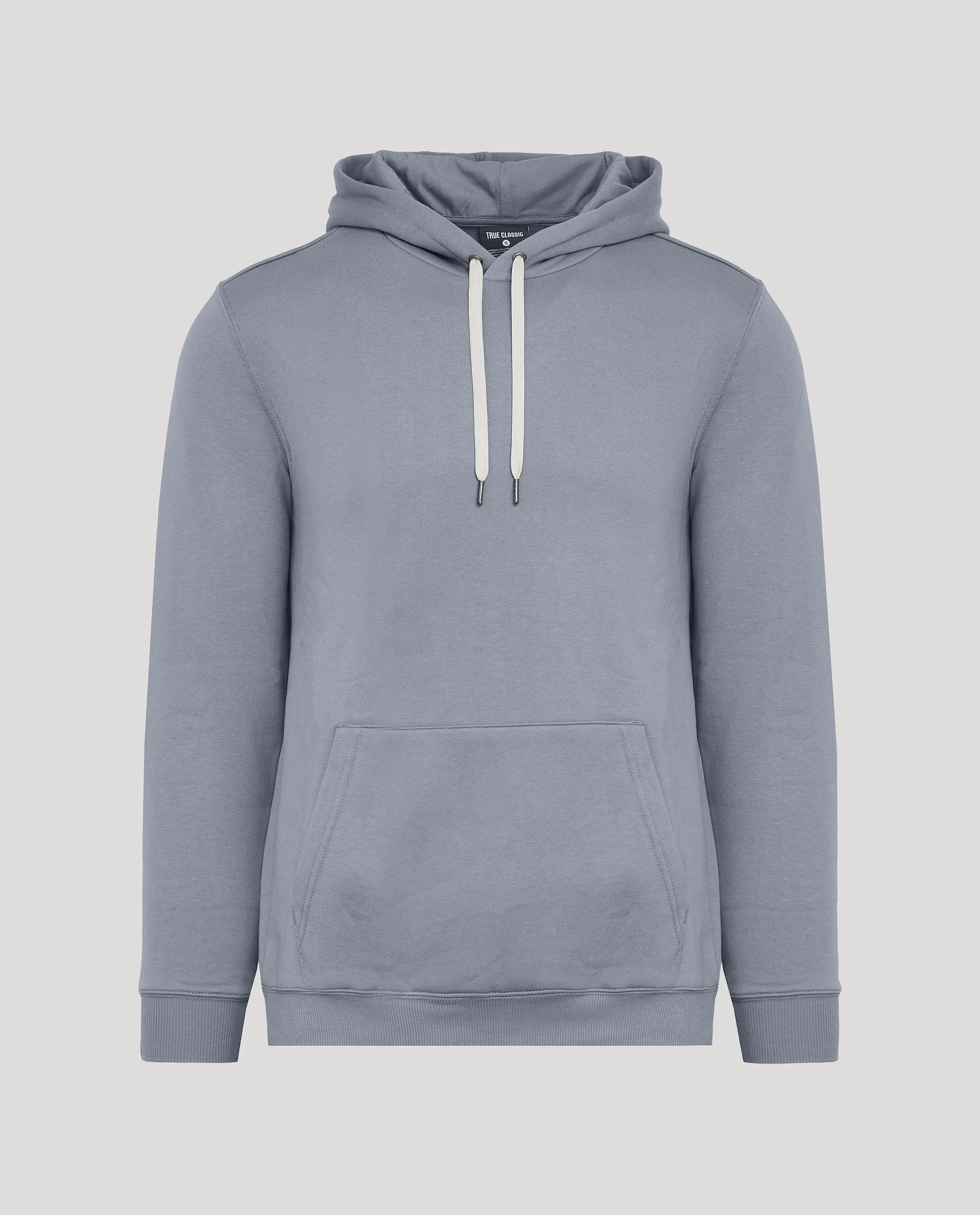 Dusty Blue Fleece French Terry Pullover Hoodie sold by True Classic product image thumbnail 2