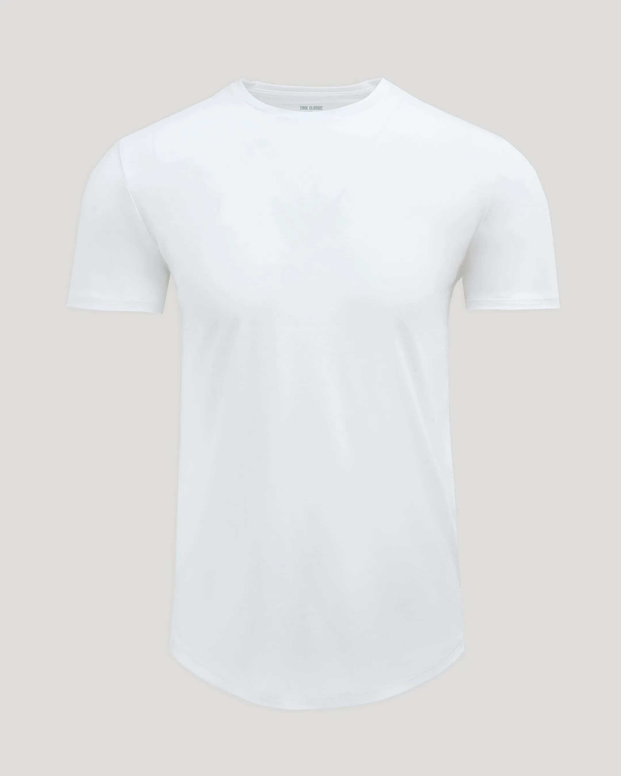 White Premium Pima Crew Curved Hem sold by True Classic product image thumbnail 2
