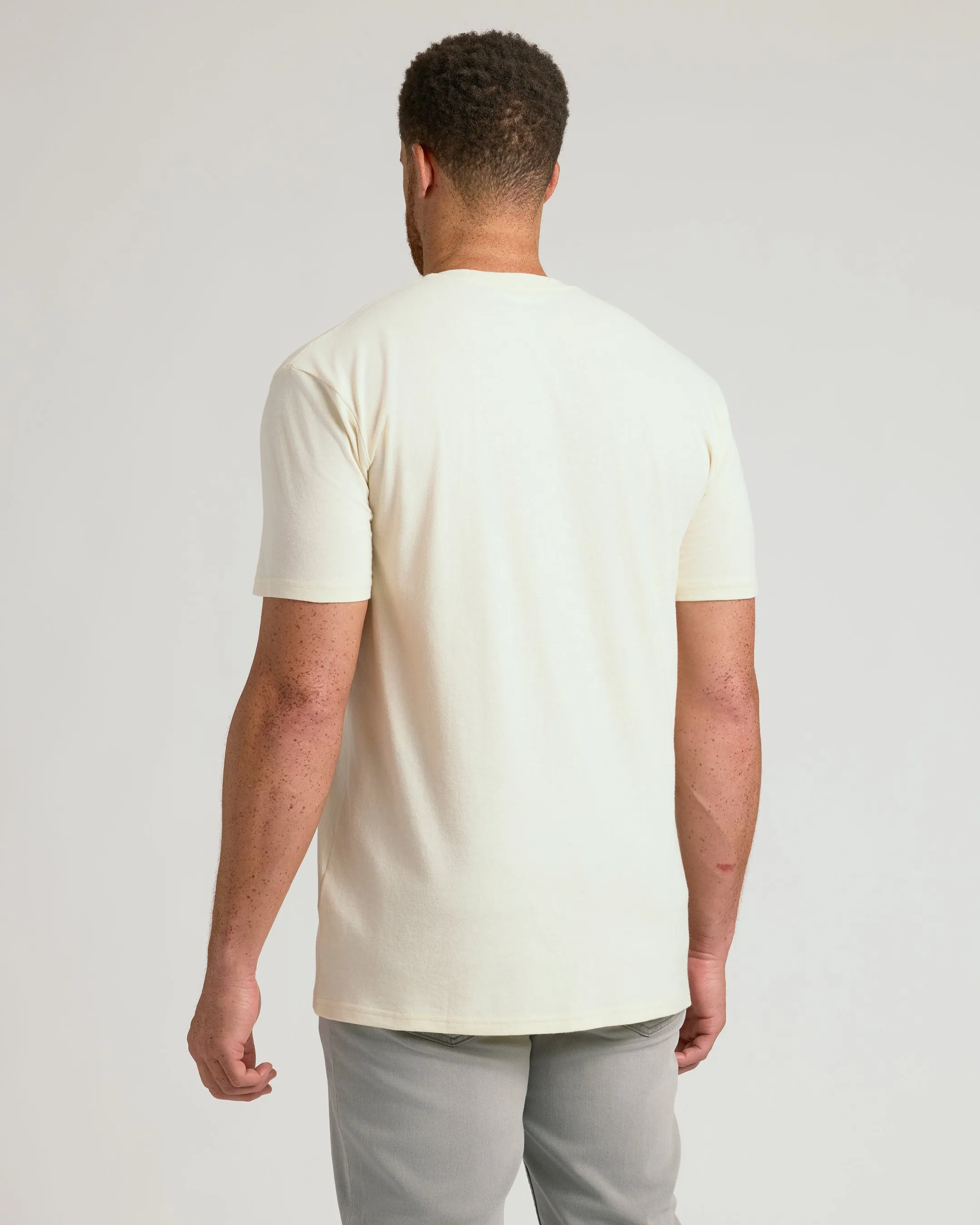 Alabaster Tall Straight Hem Crew Neck T-Shirt sold by True Classic product image thumbnail 3
