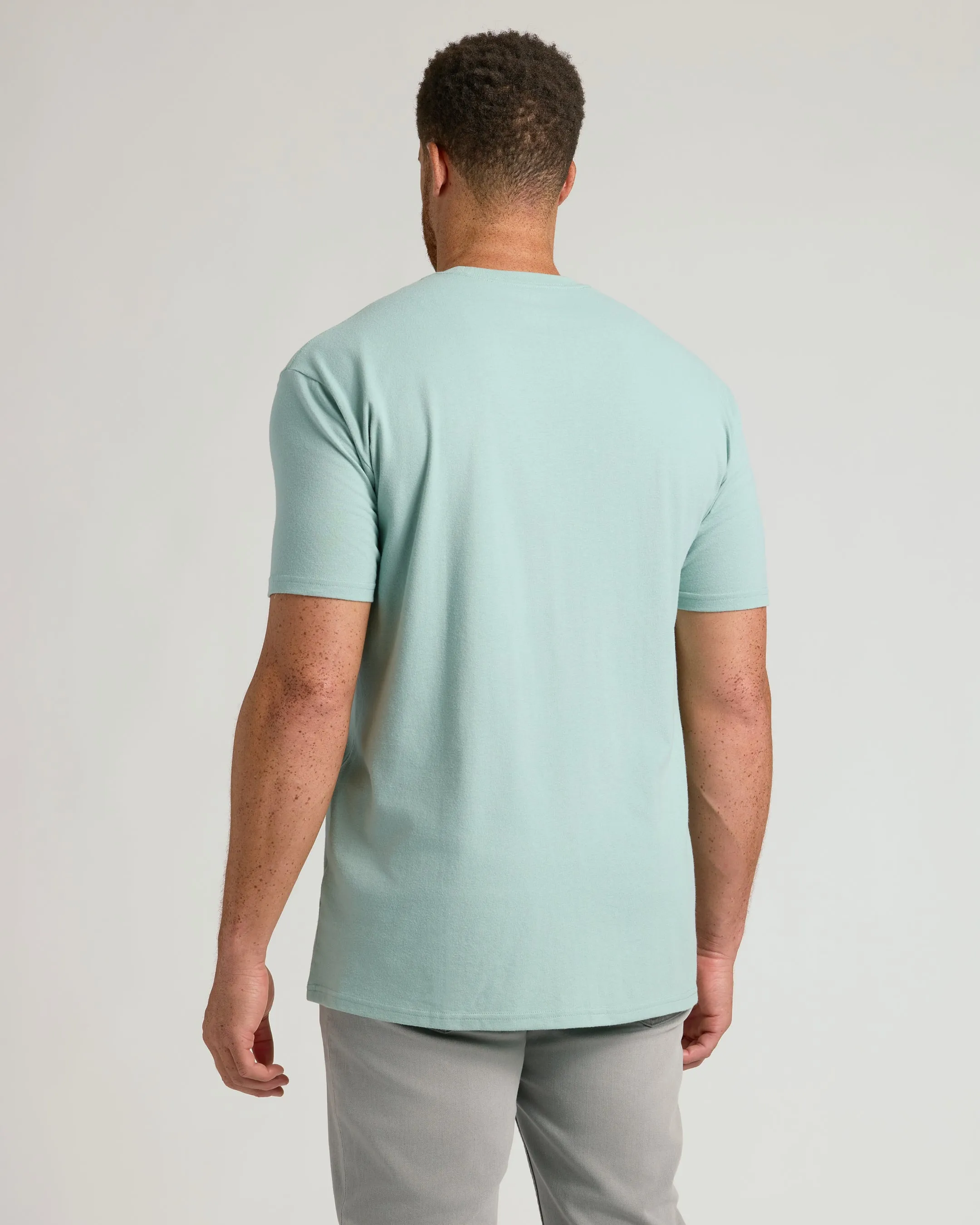 Seabreeze Tall Straight Hem Crew Neck T-Shirt sold by True Classic product image thumbnail 3