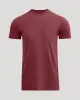 Dark Heather Claret Tall Straight Hem Crew Neck T-Shirt sold by True Classic