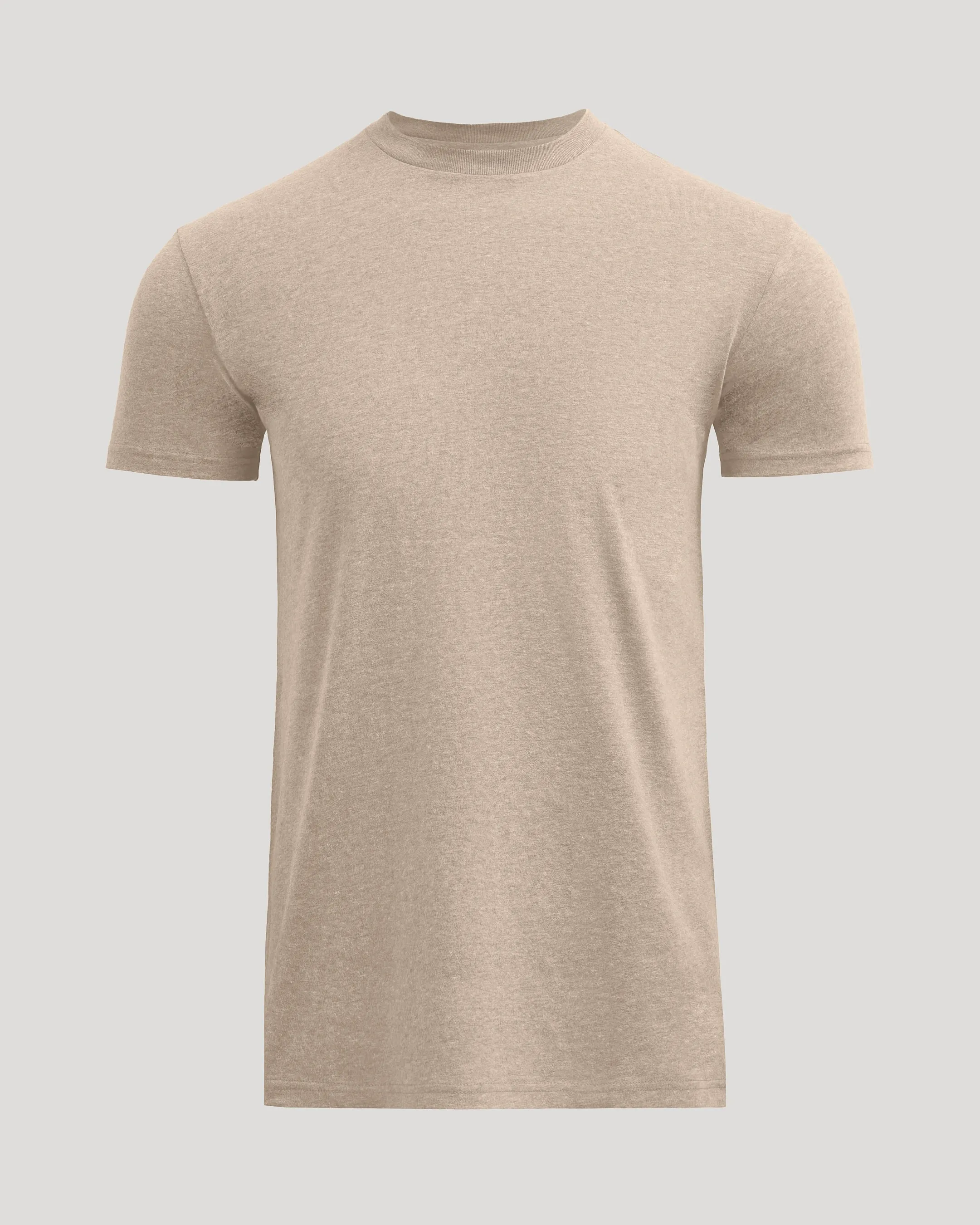 Heather Fennel Tall Straight Hem Crew Neck T-Shirt sold by True Classic product image thumbnail 2