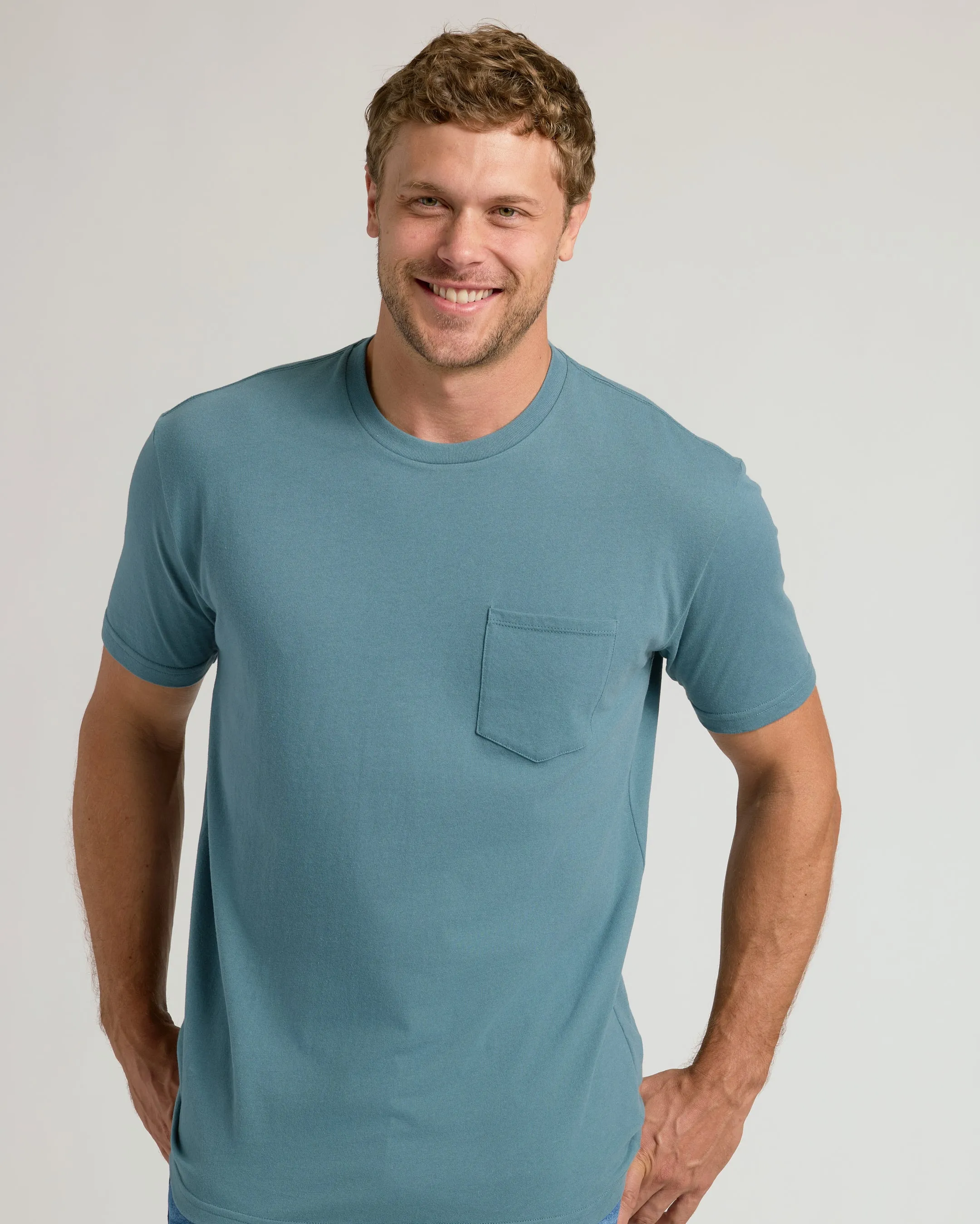 Ashblue Pocket Crew Tee sold by True Classic