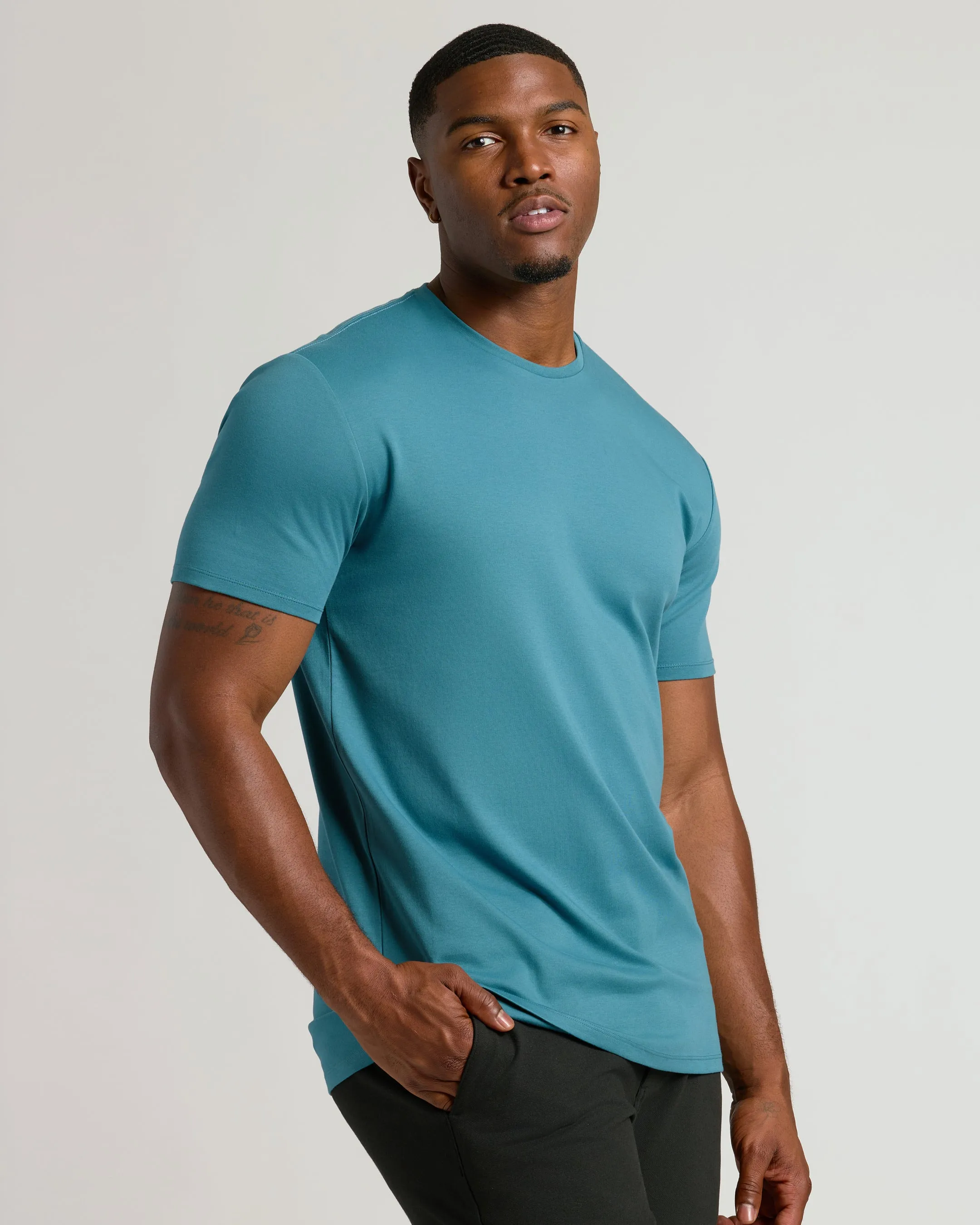 Sapphire Tall Premium Pima Crew Neck sold by True Classic product image thumbnail 4