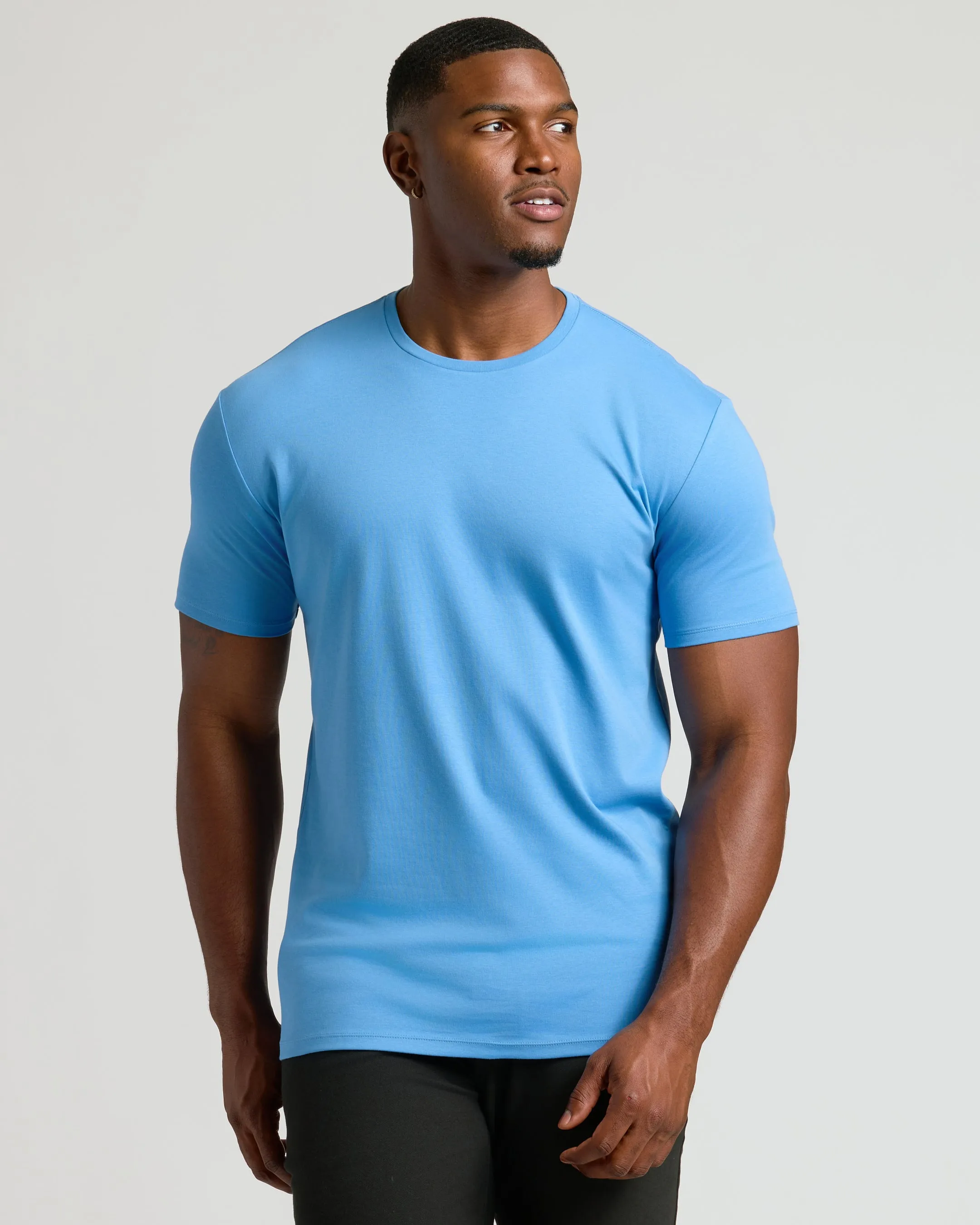 Cerulean Tall Premium Pima Crew Neck sold by True Classic