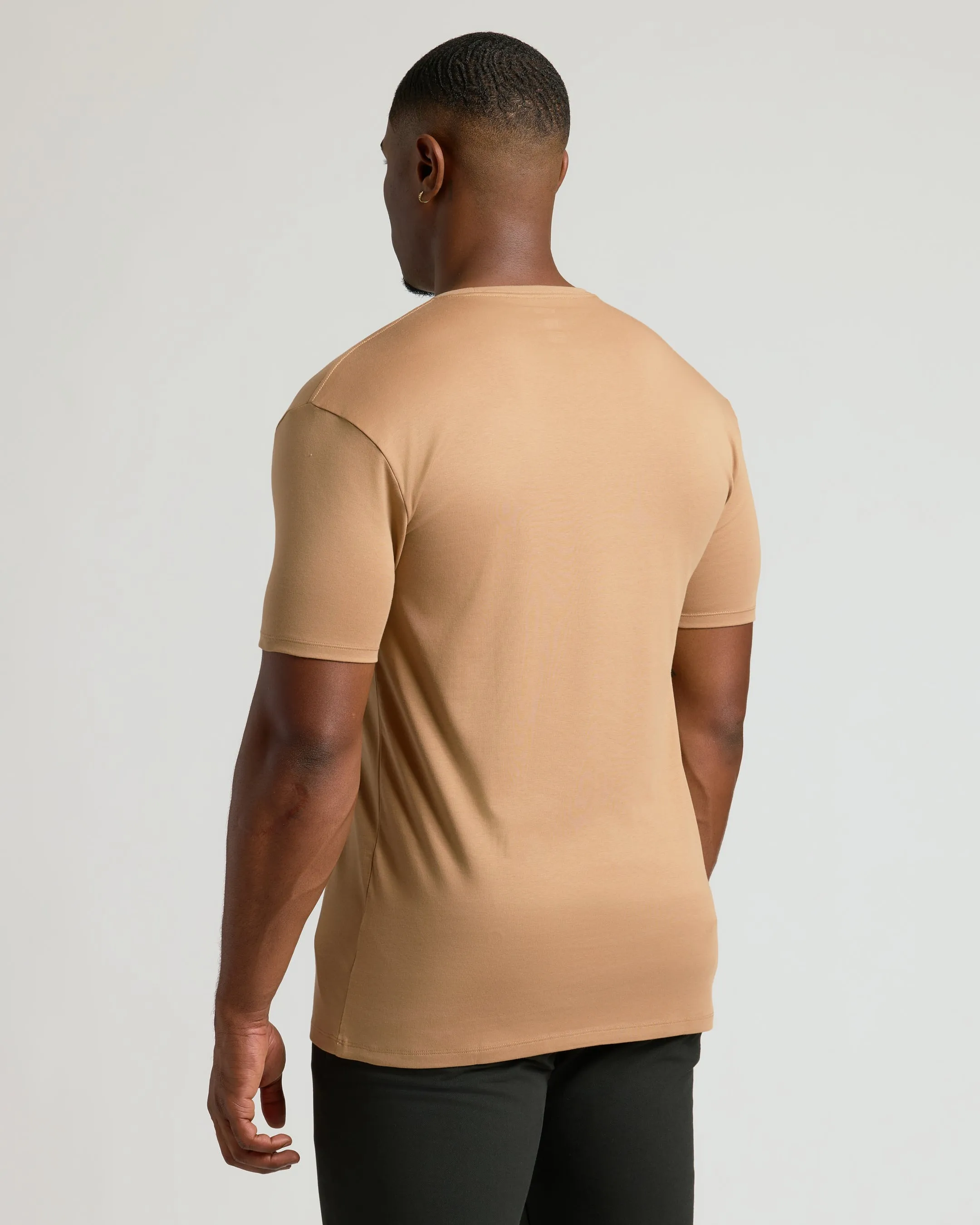 Tahini Tall Premium Pima Crew Neck sold by True Classic product image thumbnail 3
