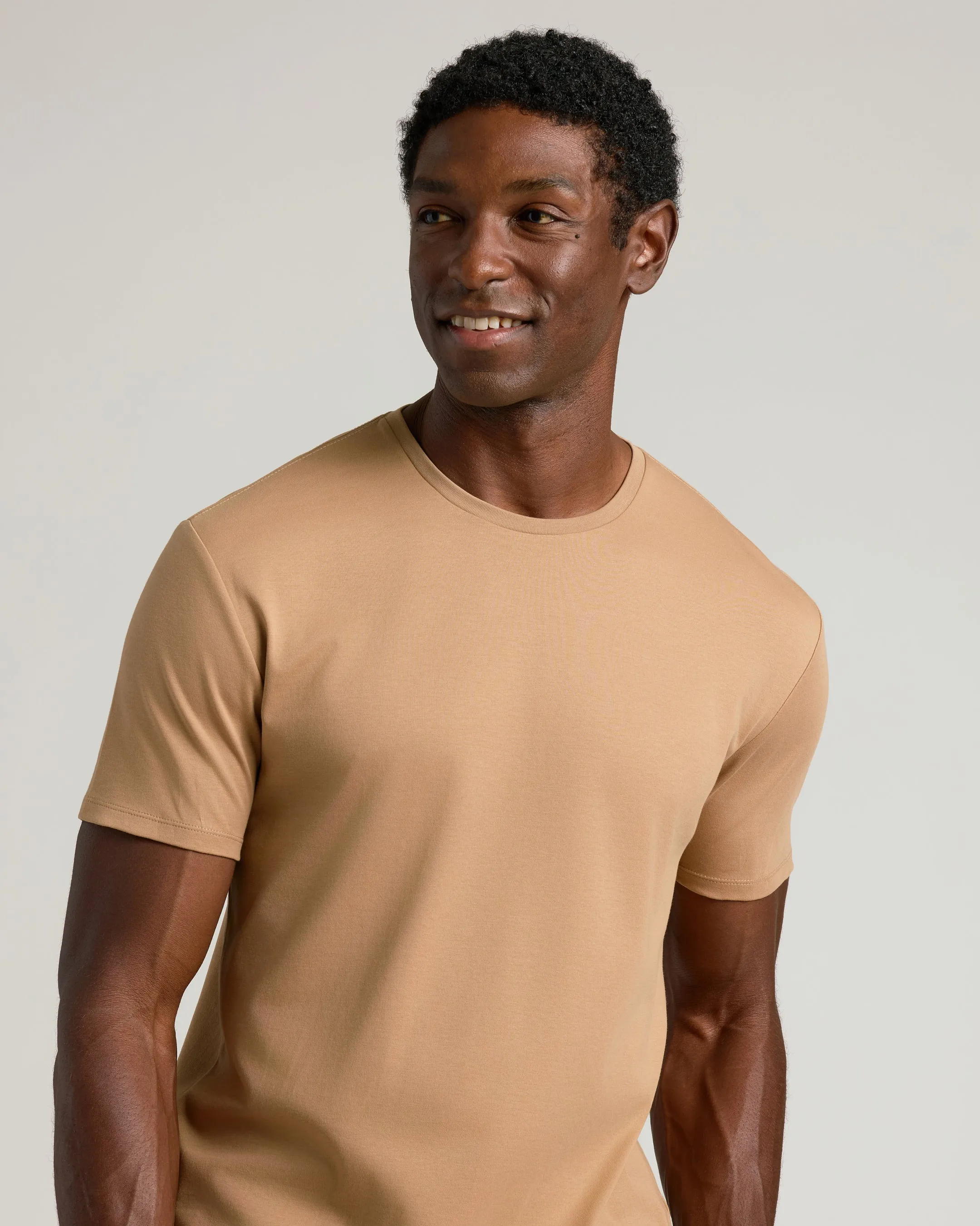 Tahini Premium Pima Crew Neck sold by True Classic product image thumbnail 5
