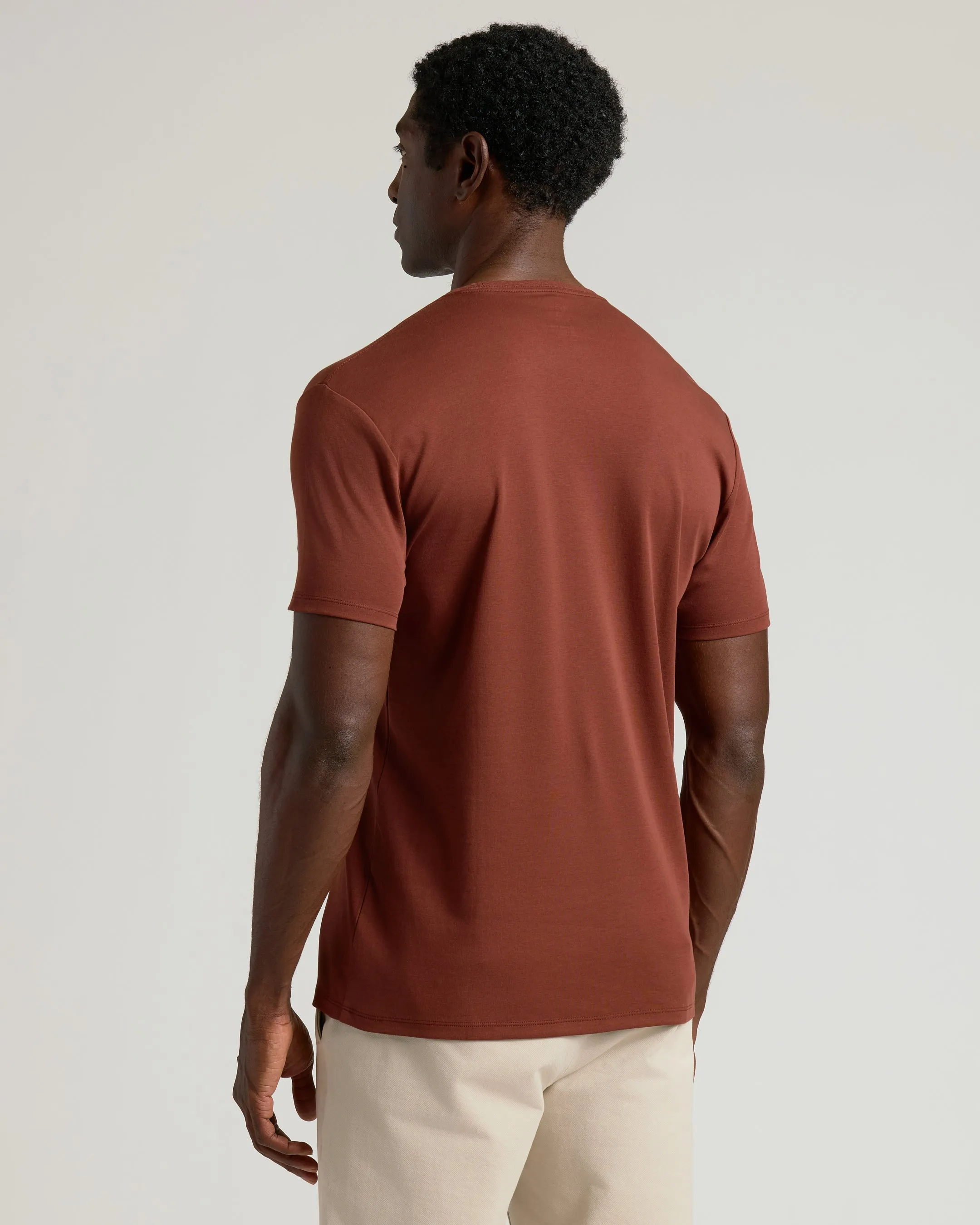 Chestnut Premium Pima Crew Neck sold by True Classic product image thumbnail 3