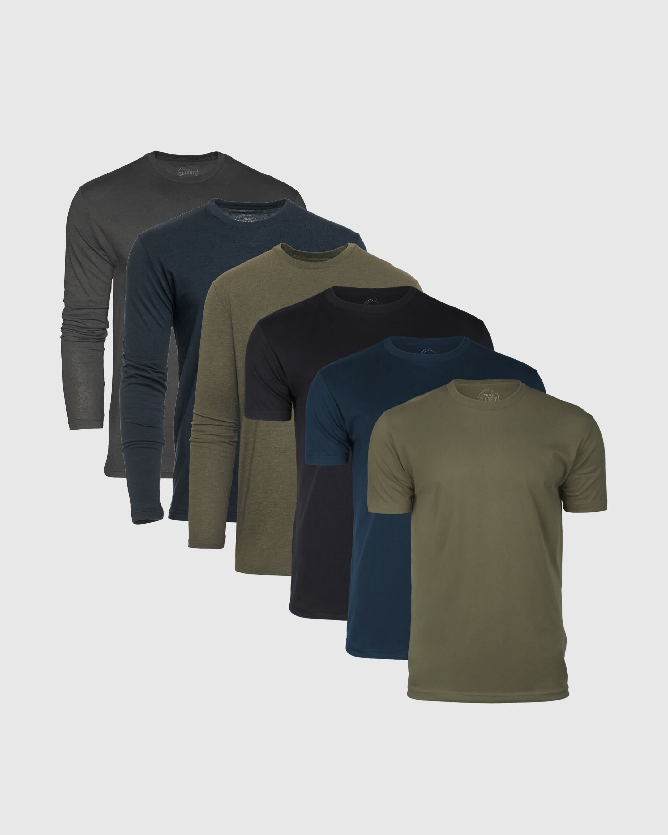 Core Color Sleeve Variety 6-Pack sold by True Classic