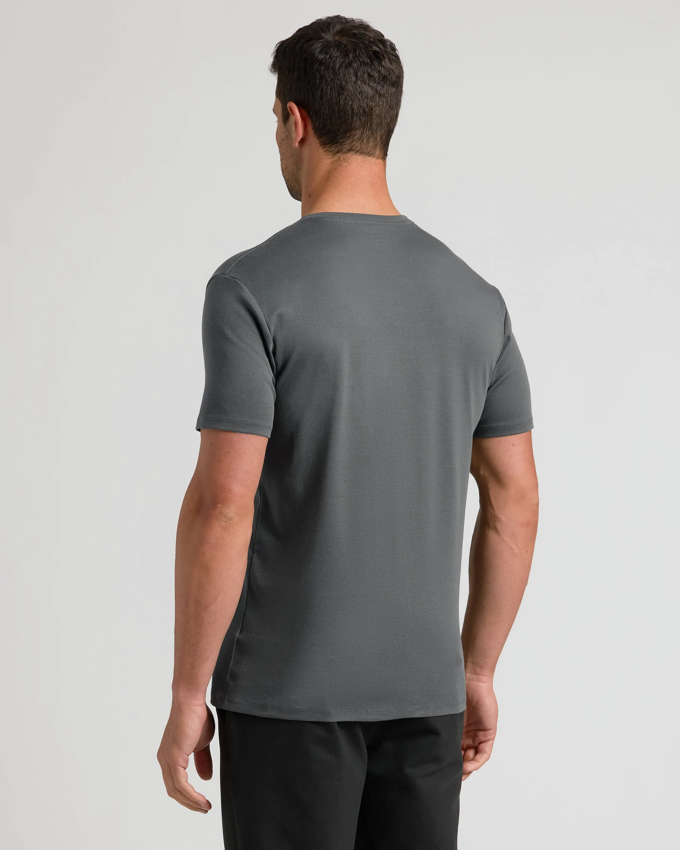 Carbon Premium Pima V-Neck 2-Pack sold by True Classic product image thumbnail 3