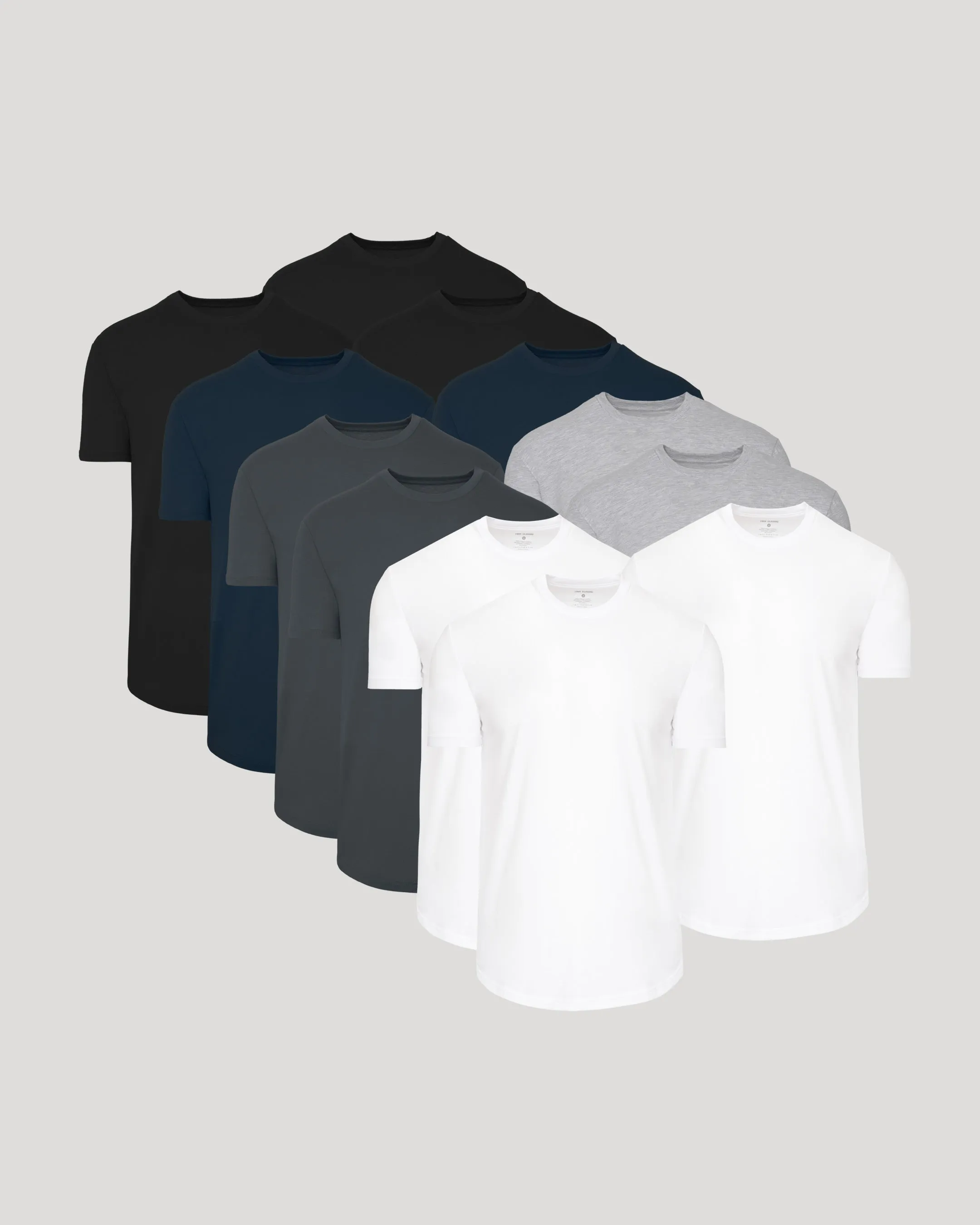 Wardrobe Curved Hem Classic Crew Neck 12-Pack sold by True Classic