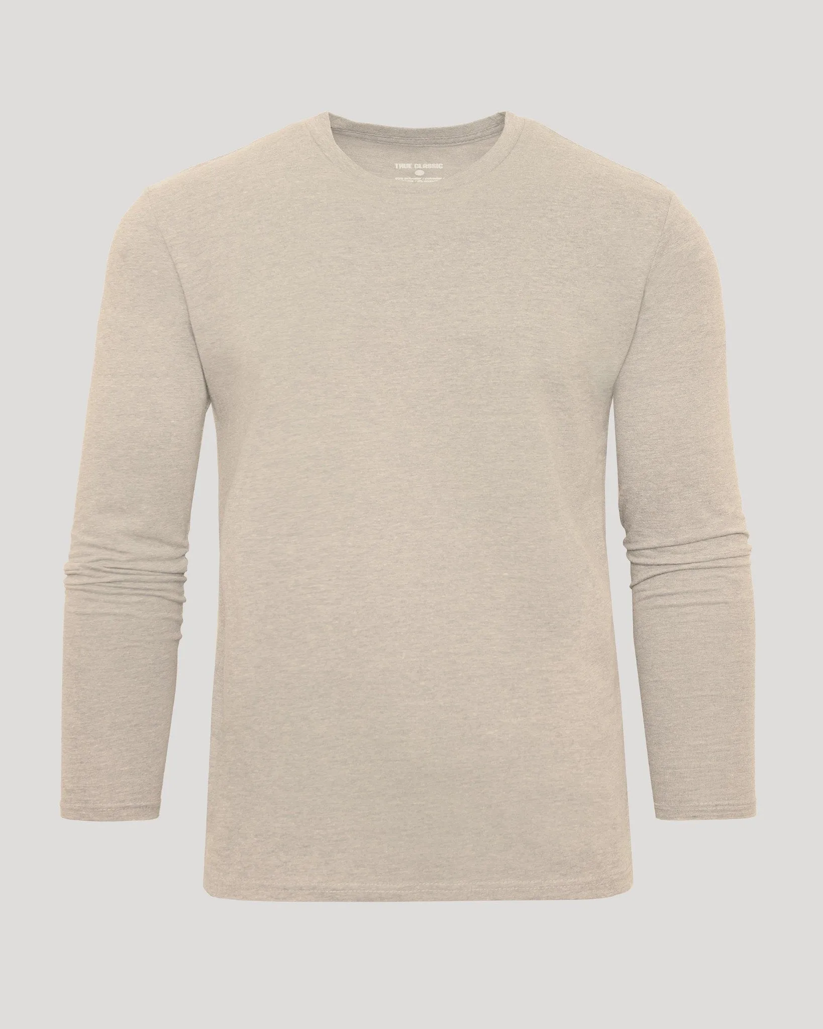 Heather Truffle Classic Long Sleeve Crew Neck sold by True Classic product image thumbnail 2