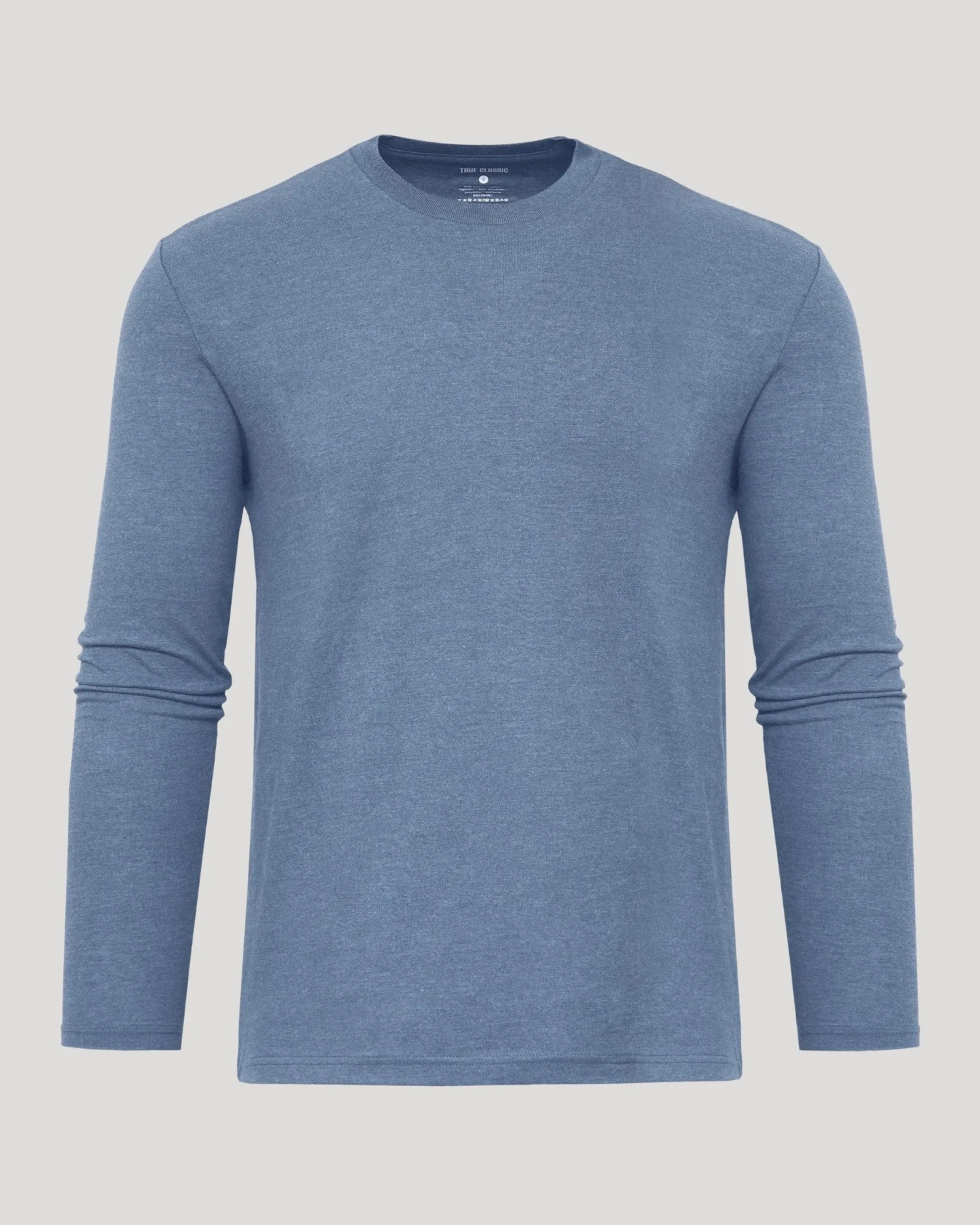 Dark Heather Vintage Navy Classic Long Sleeve Crew Neck sold by True Classic product image thumbnail 2