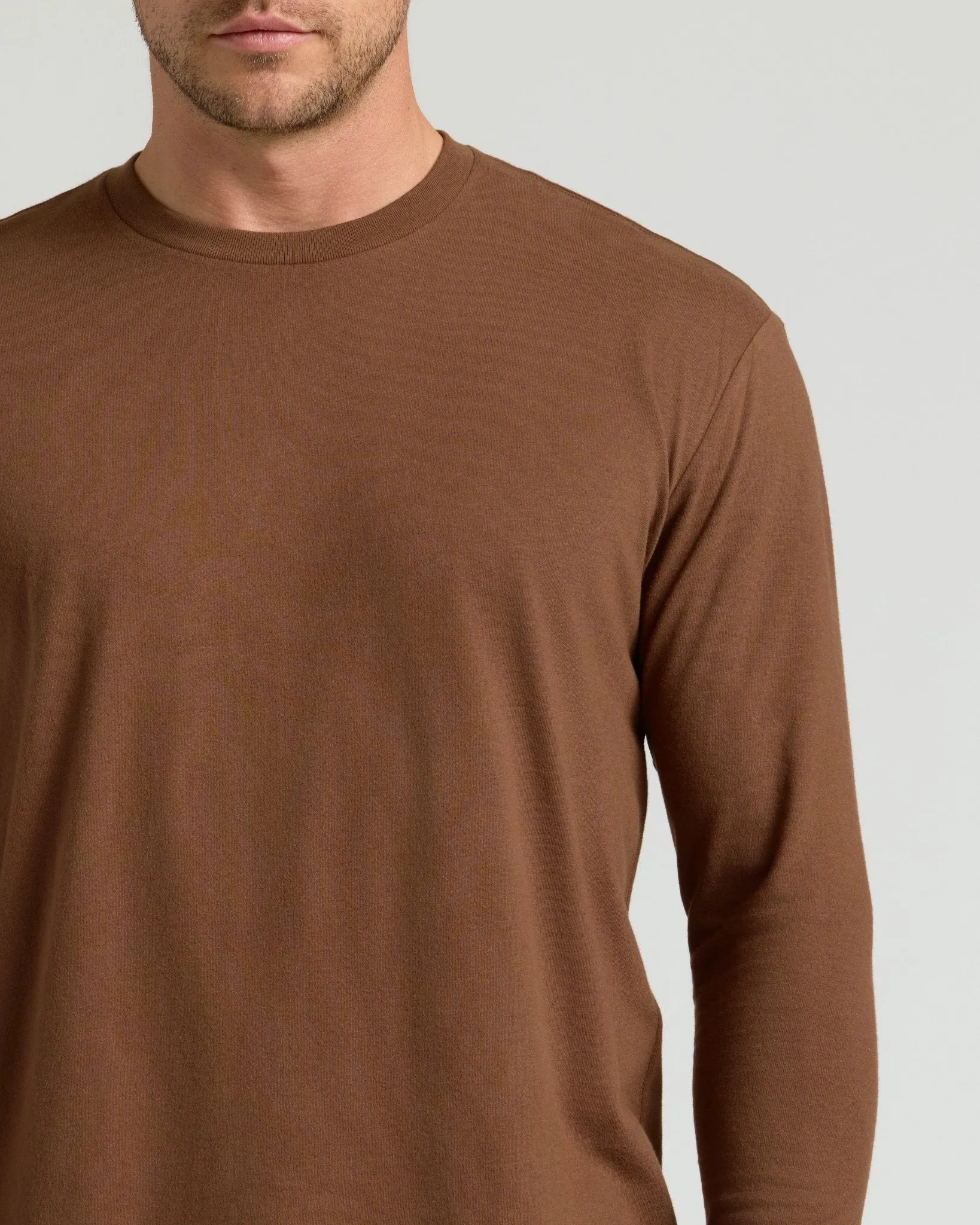 Sepiawood Classic Long Sleeve Crew Neck sold by True Classic product image thumbnail 5