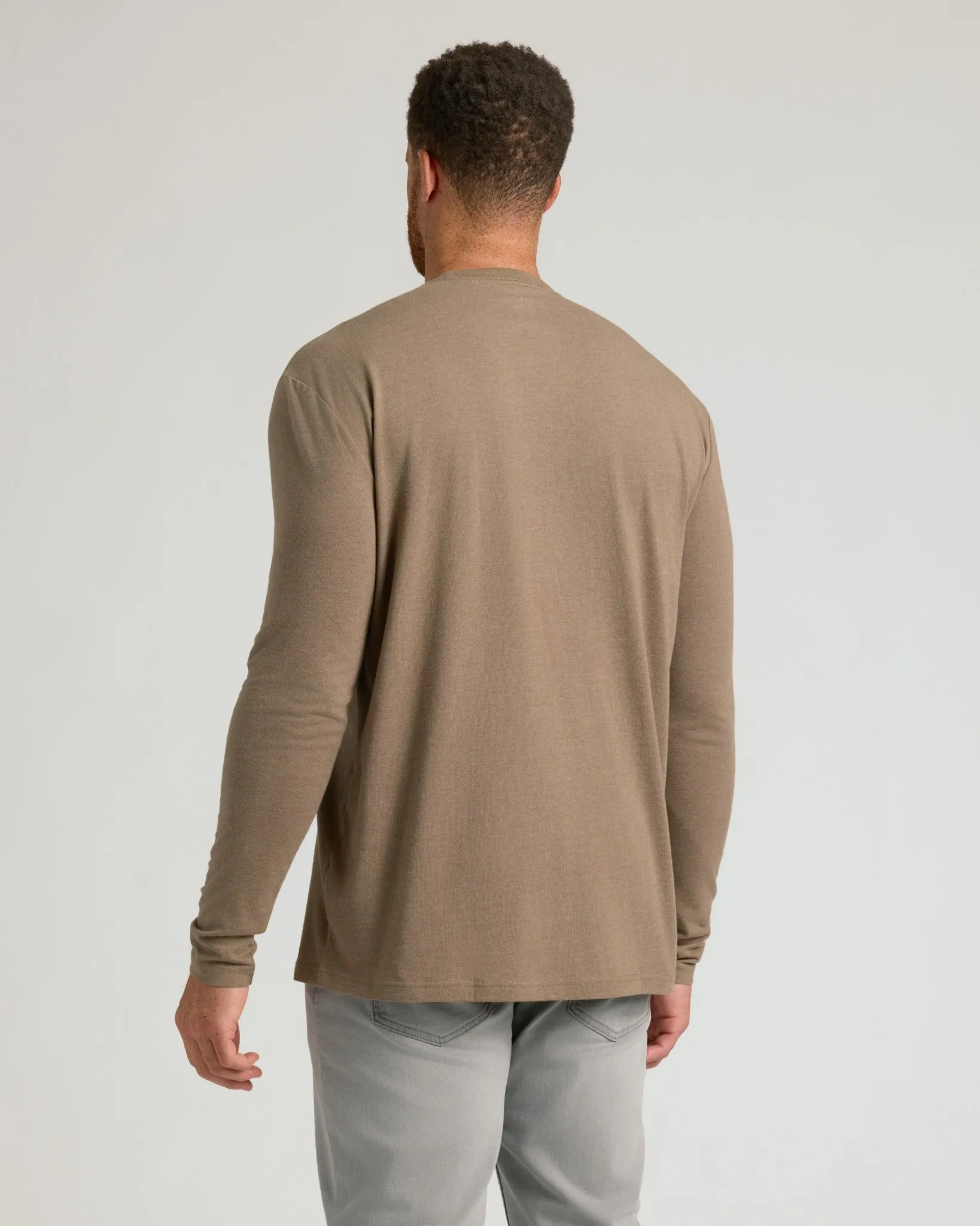 Dark Heather Sagewood Tall Long Sleeve T-Shirt sold by True Classic product image thumbnail 3