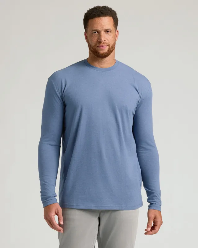Dark Heather Vintage Navy Tall Long Sleeve T-Shirt sold by True Classic