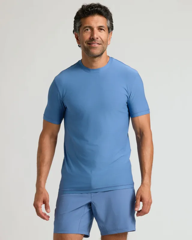 Azul Active Crew Neck Tee sold by True Classic