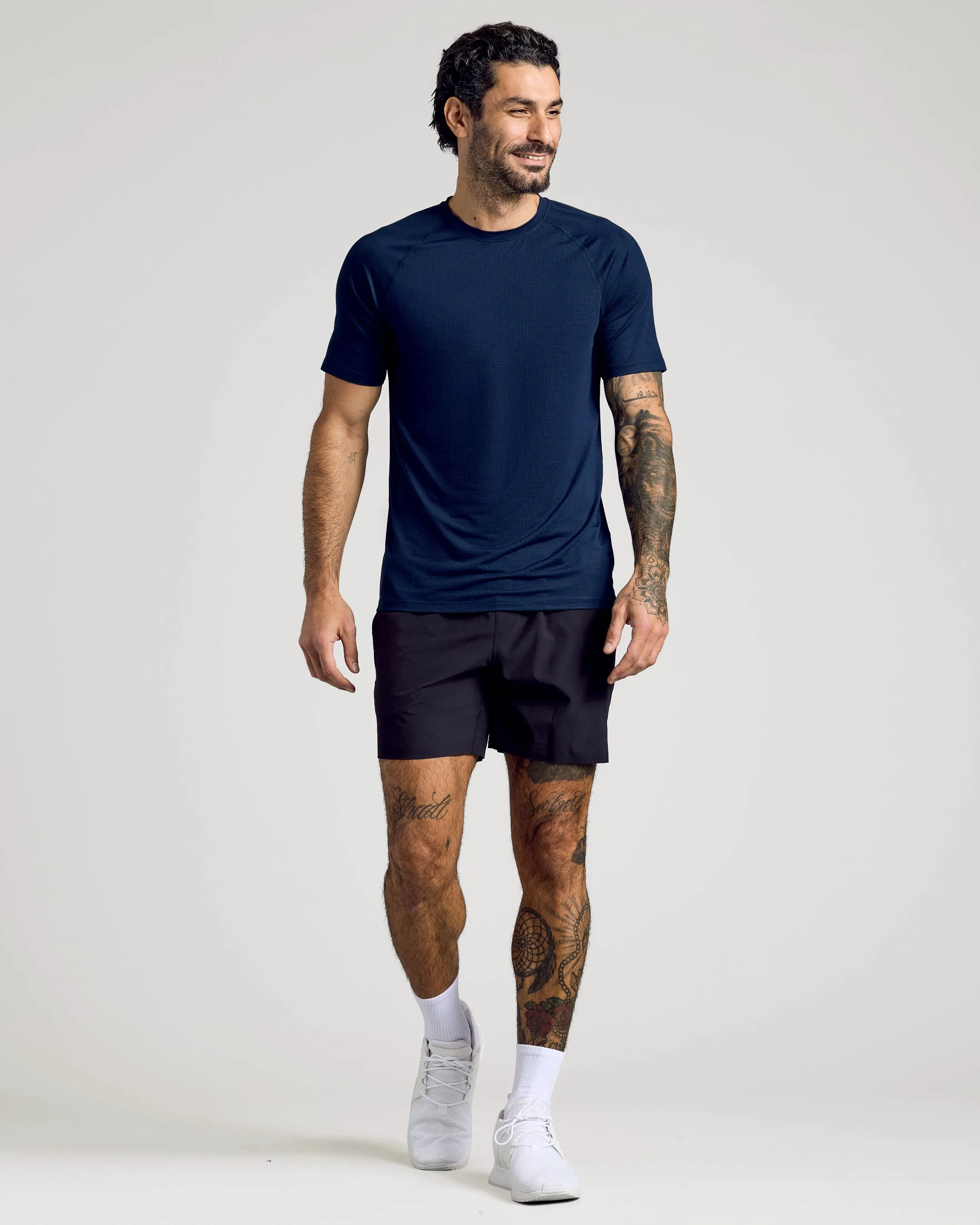 Black & Navy Active Mesh Crew 3-Pack sold by True Classic product image thumbnail 2
