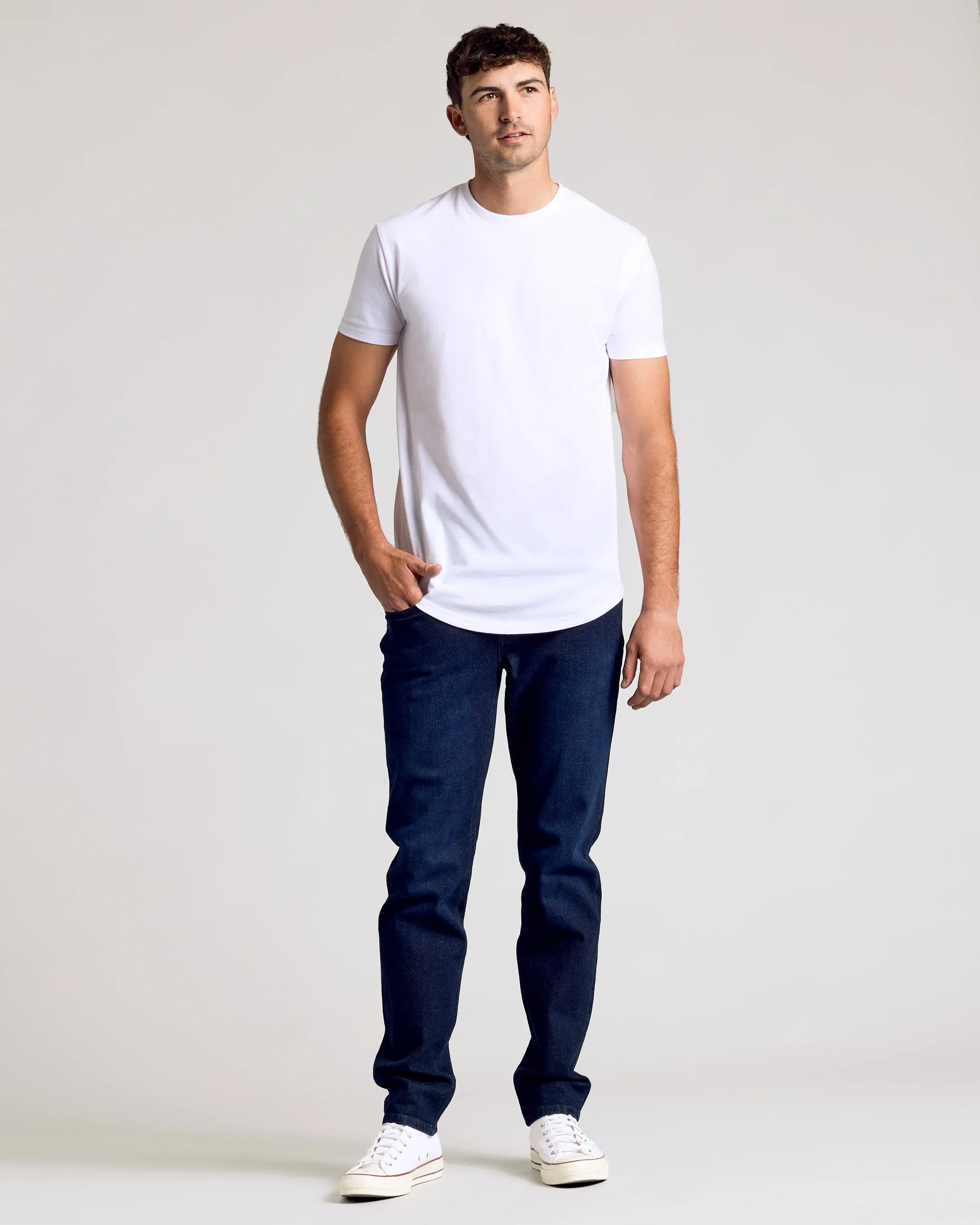 Black & White Classic Tall Curved Hem Crew 10-Pack sold by True Classic product image thumbnail 2