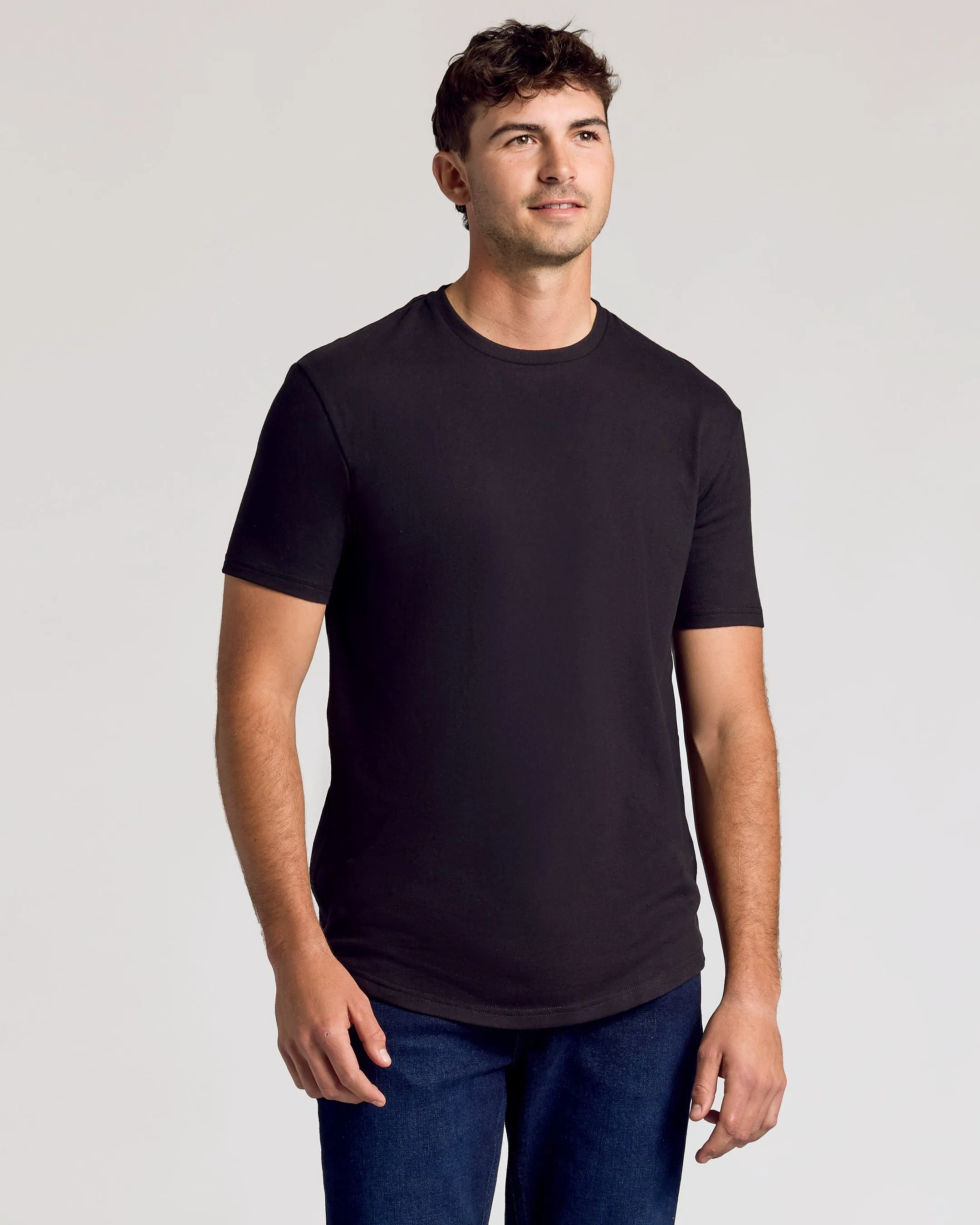 Black Classic Tall Curved Hem Crew 10-Pack sold by True Classic product image thumbnail 3