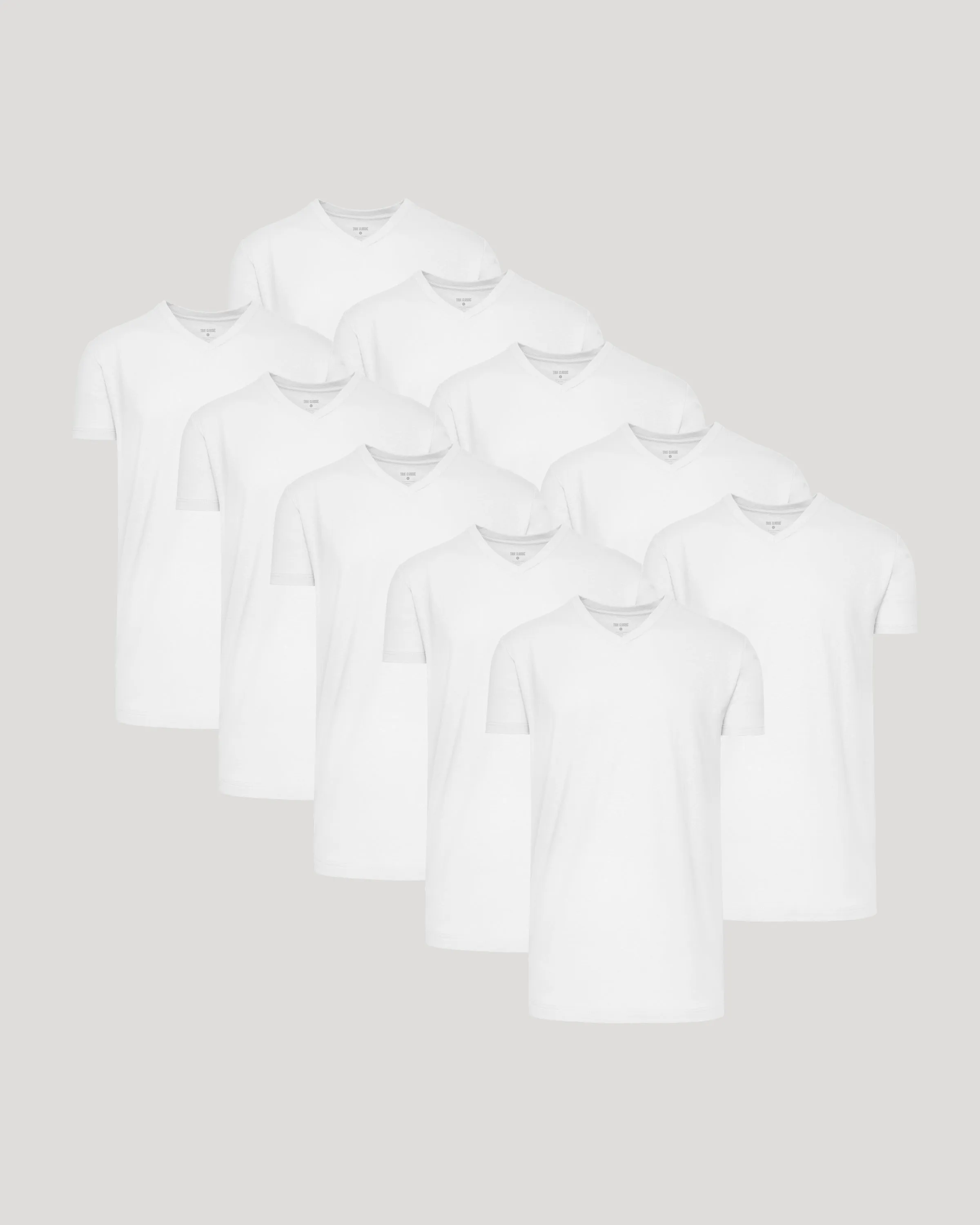 White Classic Tall V-Neck 10-Pack sold by True Classic