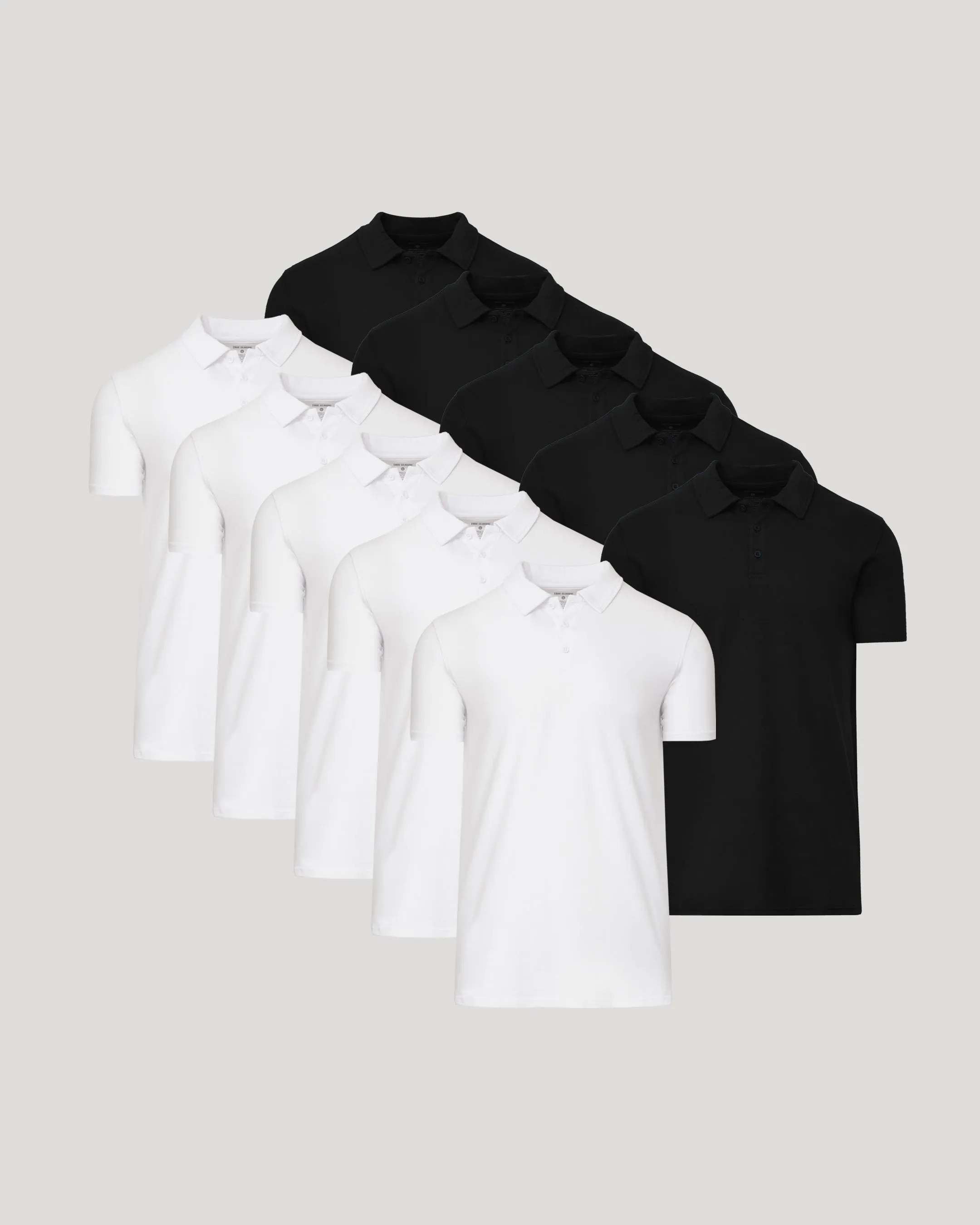 Black & White Tall Classic Polo 10-Pack sold by True Classic