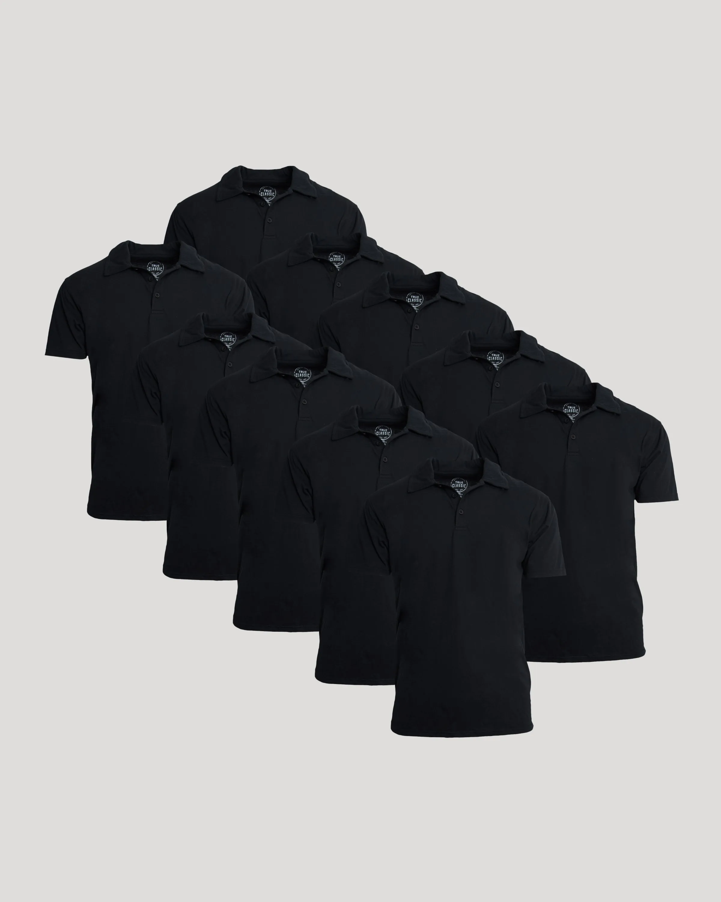 All Black Classic Polo 10-Pack sold by True Classic