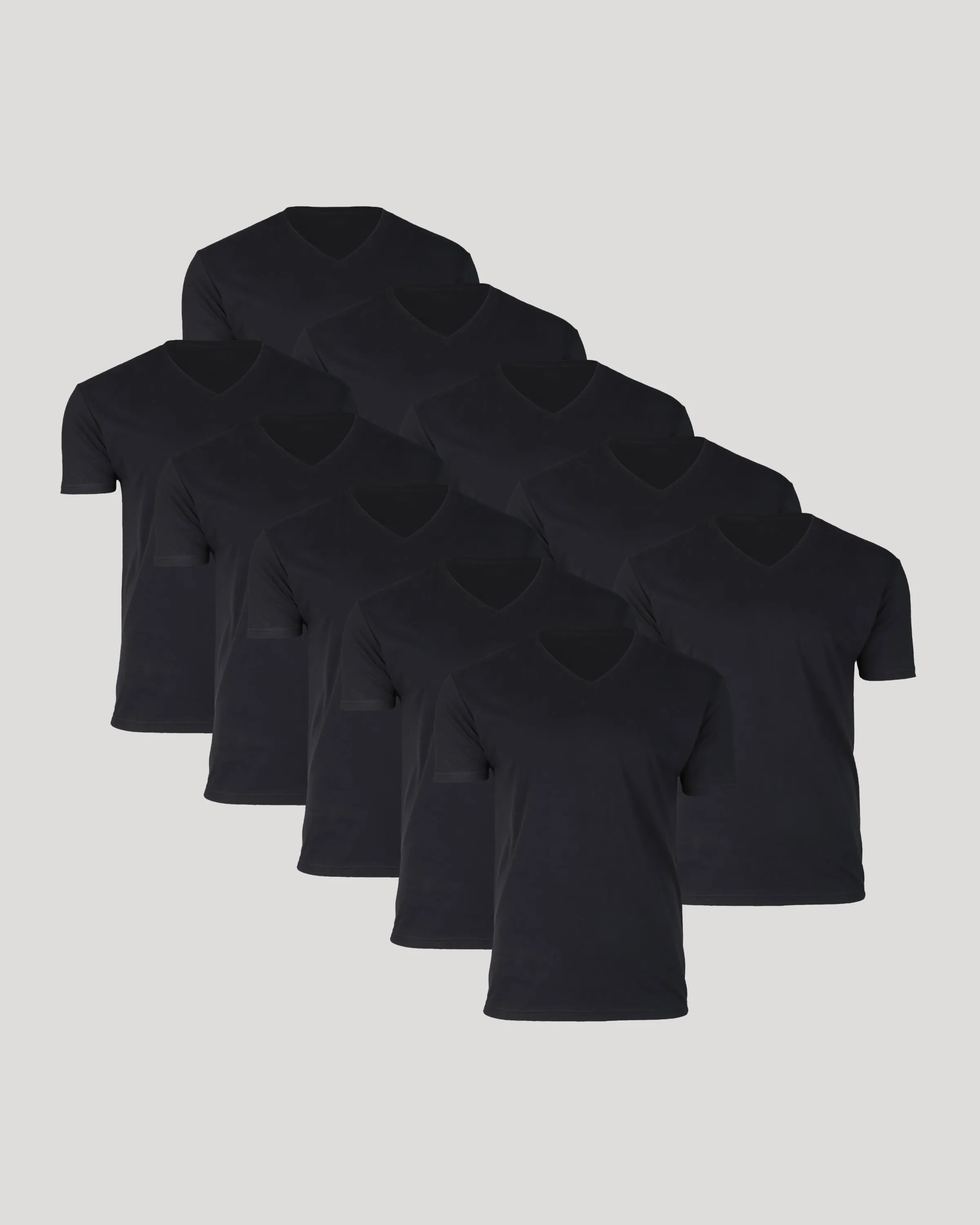 All Black Classic V-Neck 10-Pack sold by True Classic