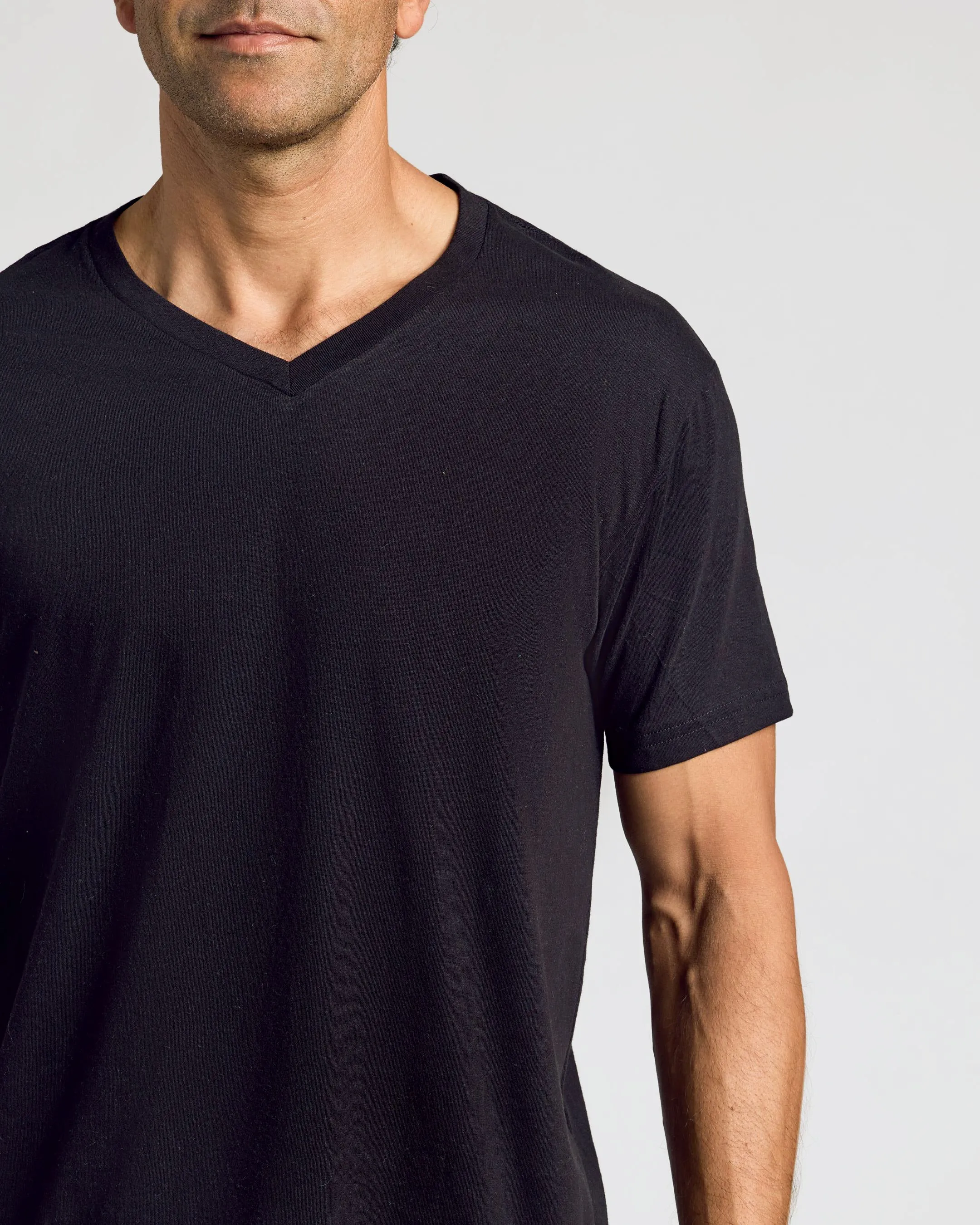 All Black Classic V-Neck 10-Pack sold by True Classic product image thumbnail 4
