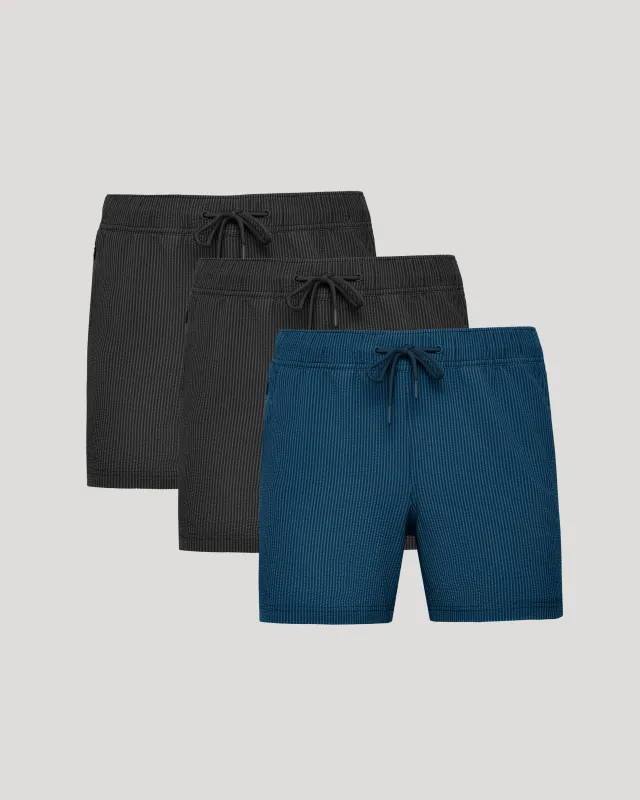 5" Seersucker Swim Trunks 3-Pack sold by True Classic