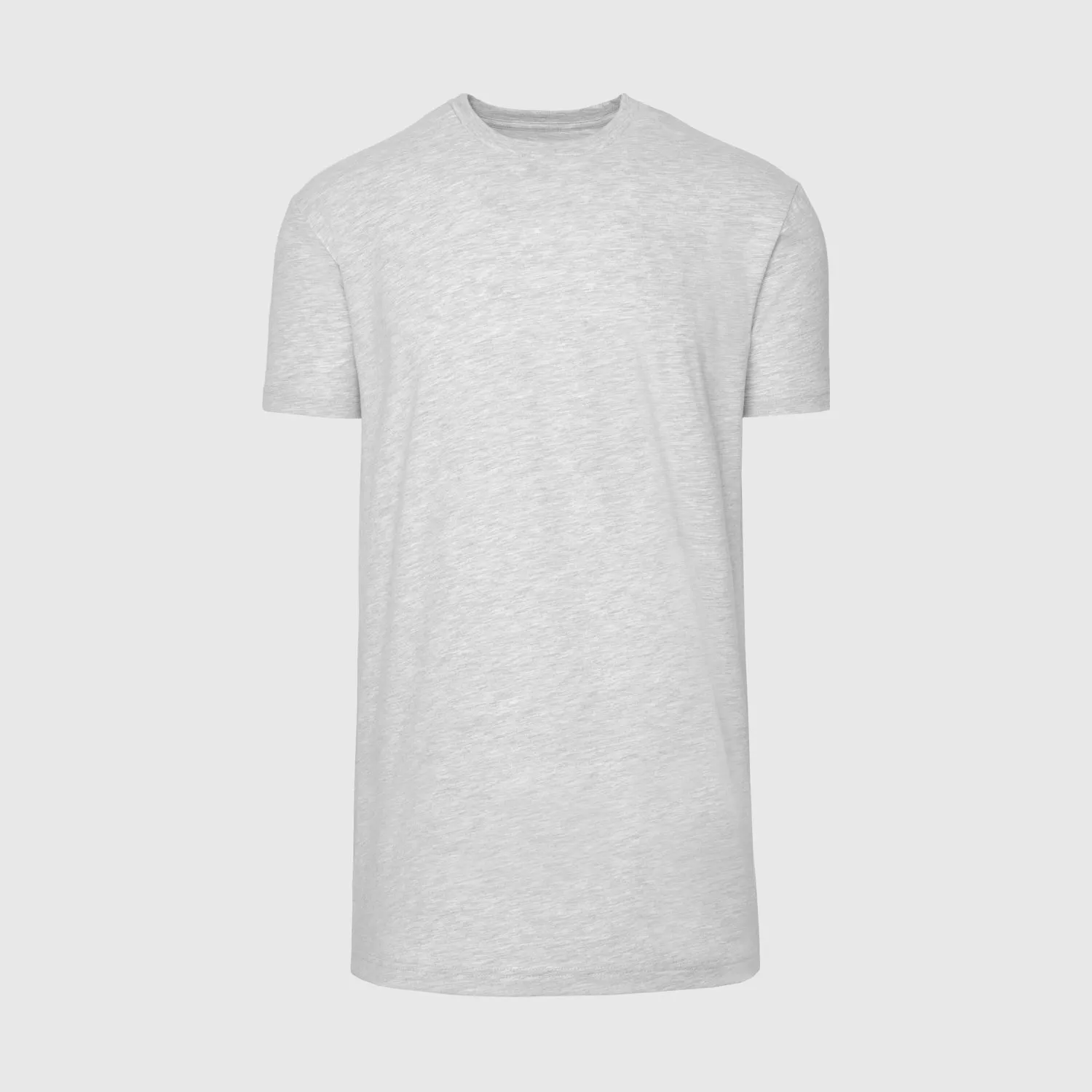 Light Heather Gray Tall Round Hem Crew Neck T-Shirt sold by True Classic product image thumbnail 2