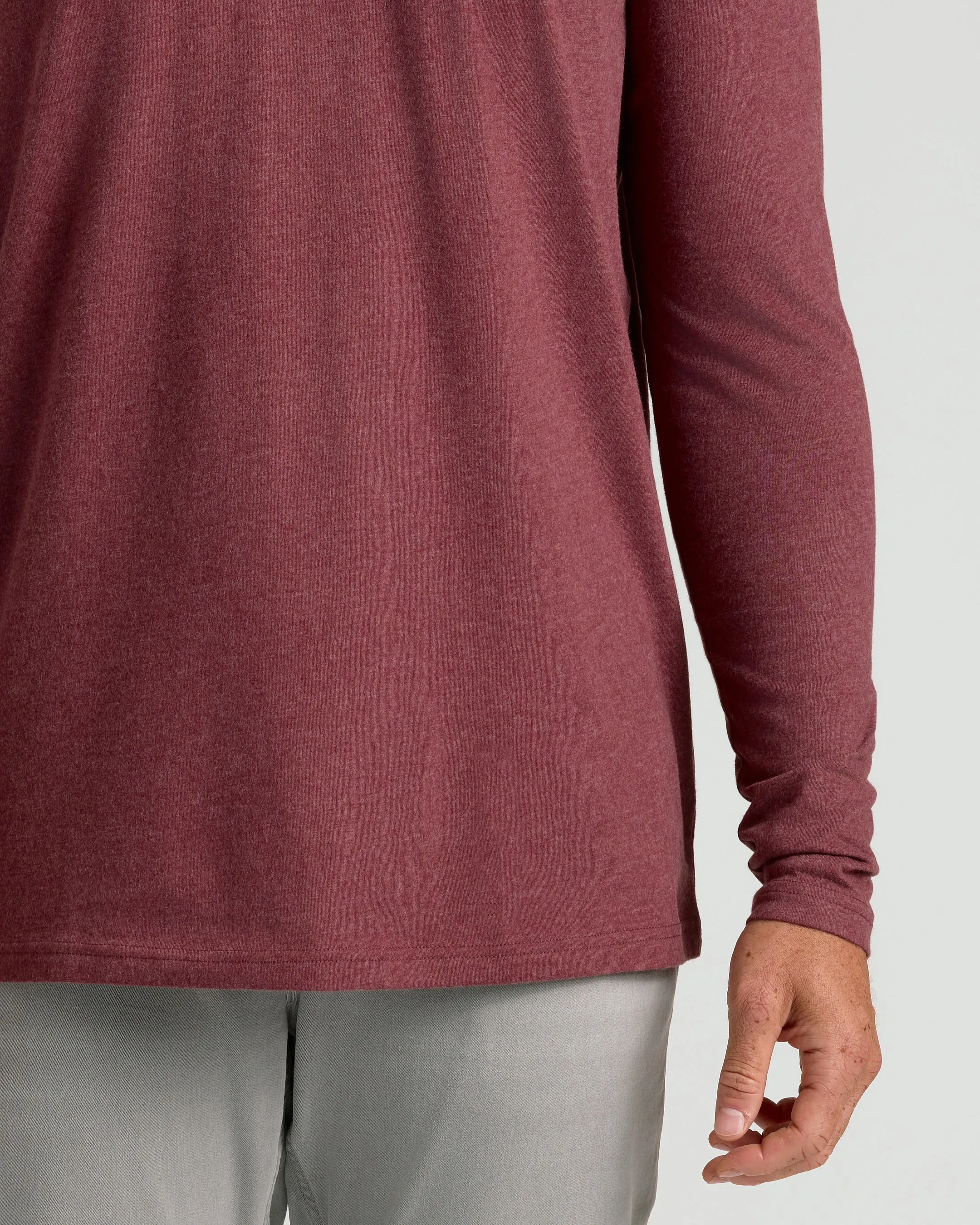 Dark Heather Clovewood Tall Long Sleeve T-Shirt sold by True Classic product image thumbnail 4