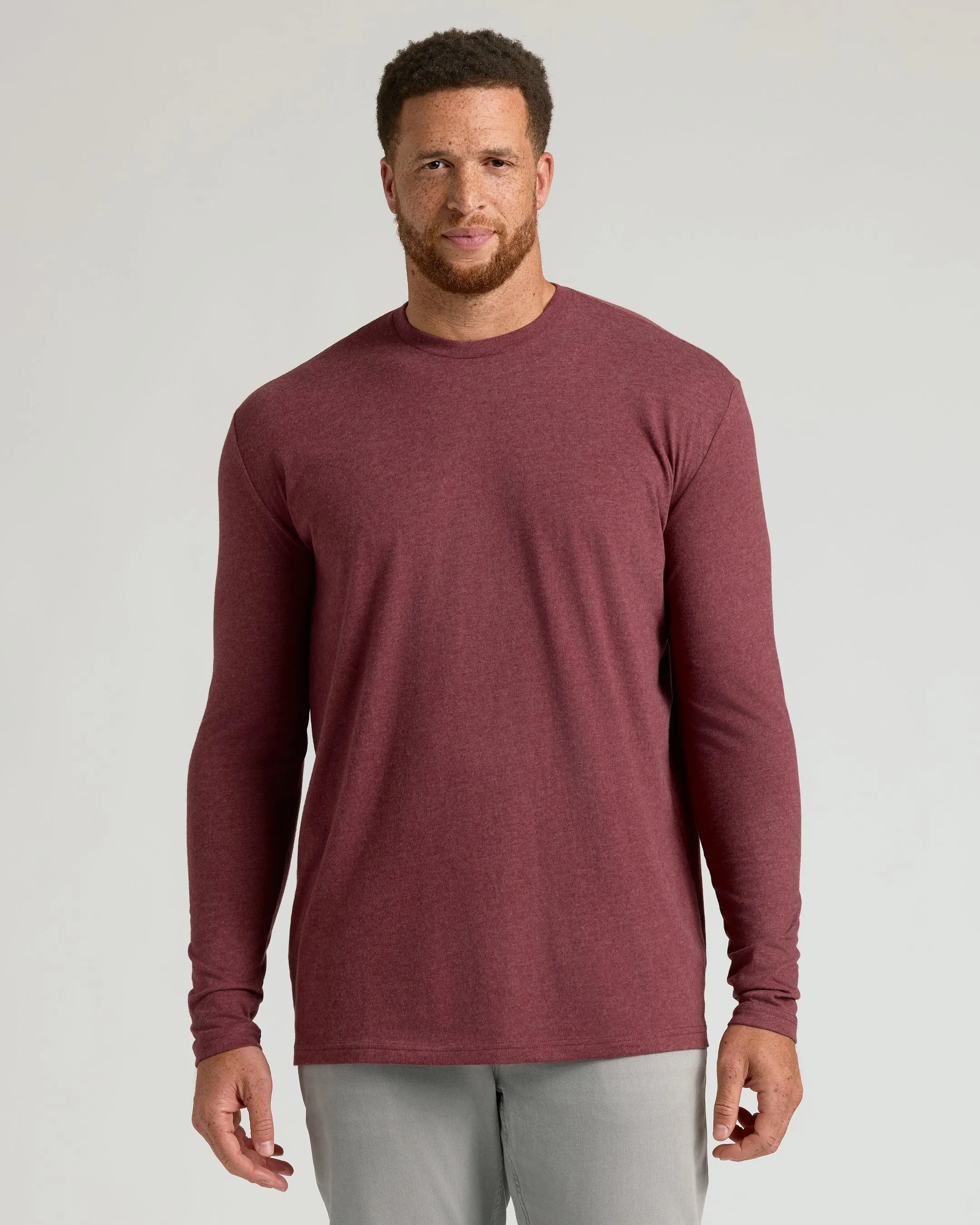 Dark Heather Clovewood Tall Long Sleeve T-Shirt sold by True Classic