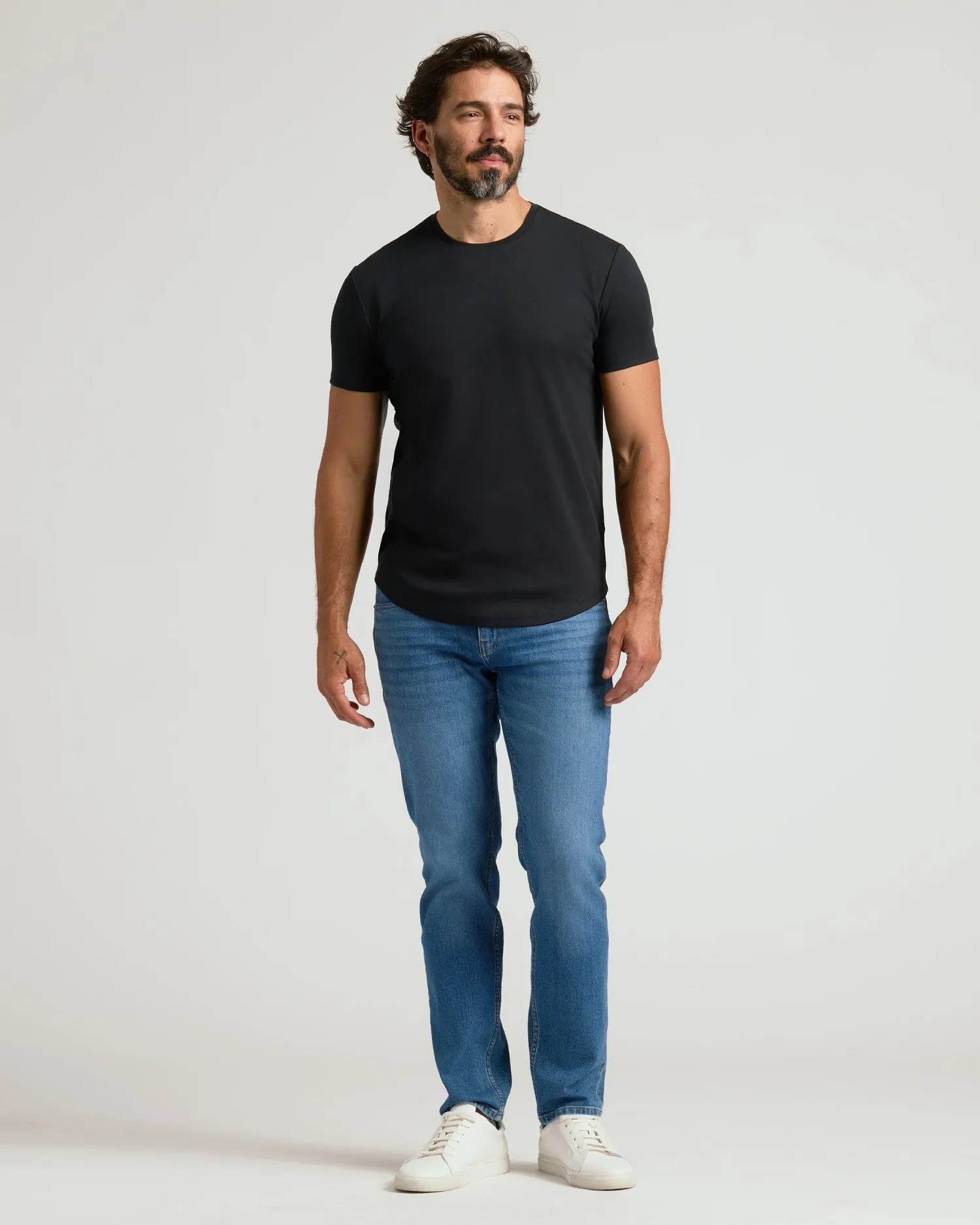 Black & Tempest Premium Pima Curved Hem Crew 2-Pack sold by True Classic product image thumbnail 3
