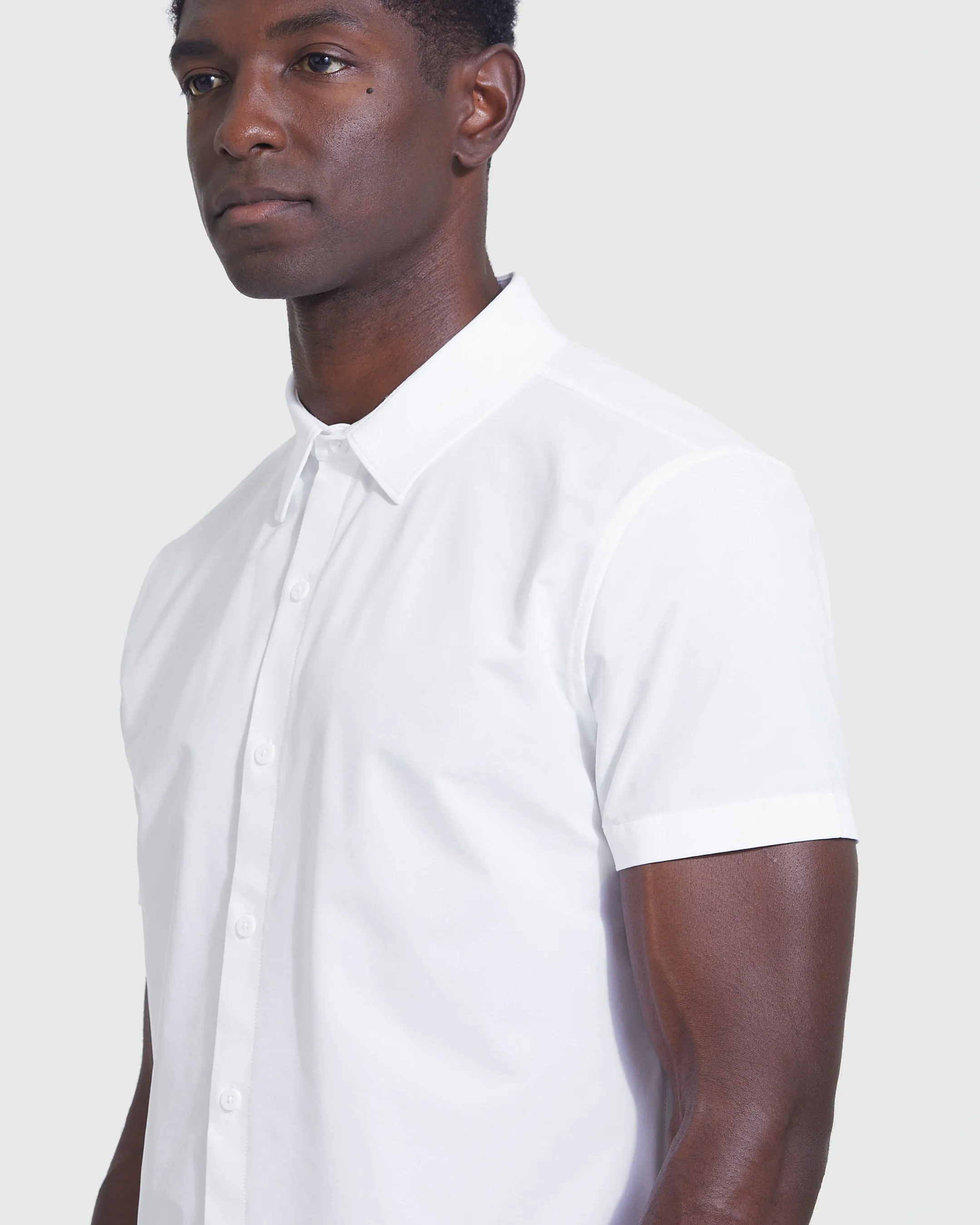 Navy & White Commuter Short Sleeve Shirt 2-Pack sold by True Classic product image thumbnail 4