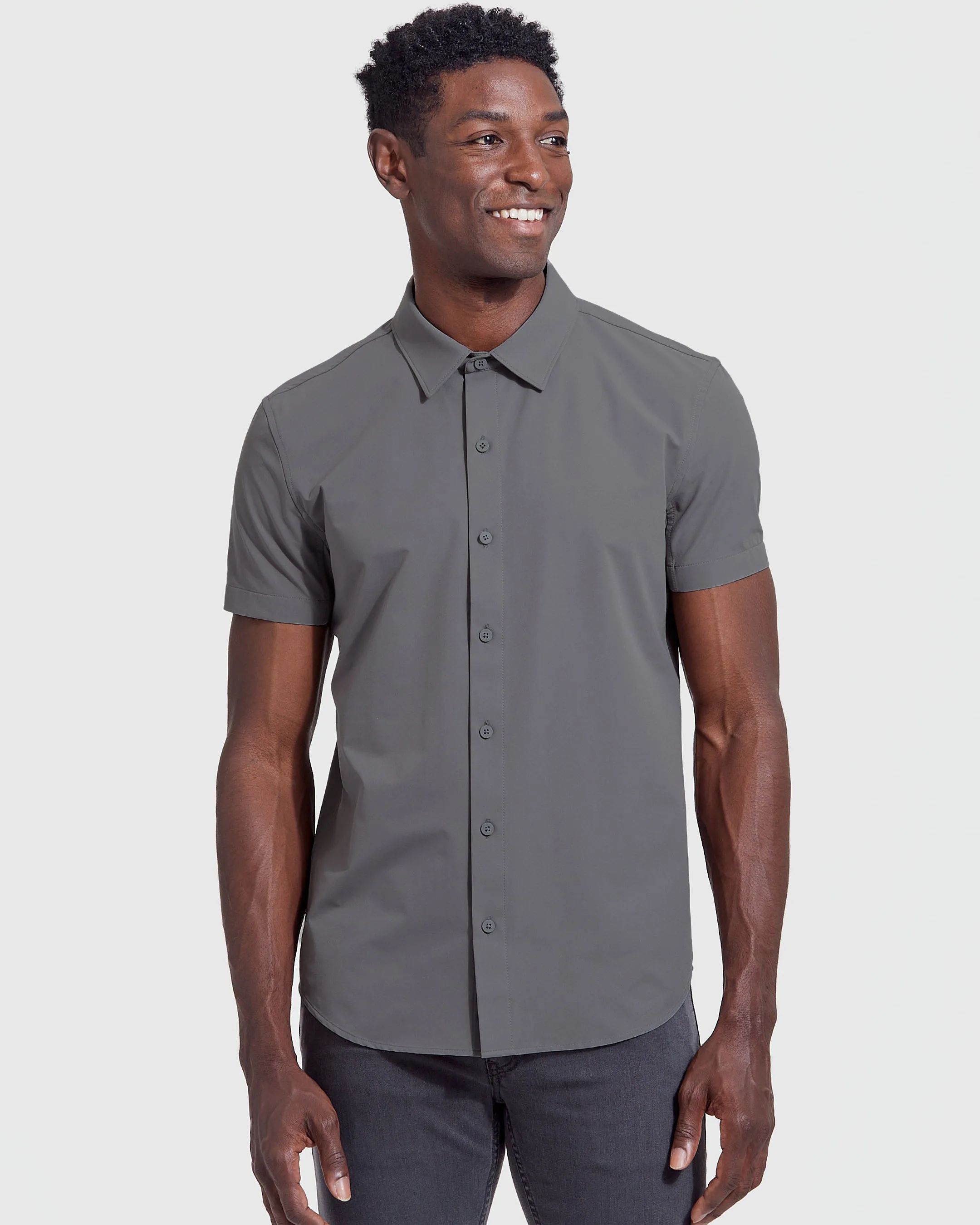 Black & Carbon Commuter Short Sleeve Shirt 2-Pack sold by True Classic product image thumbnail 2