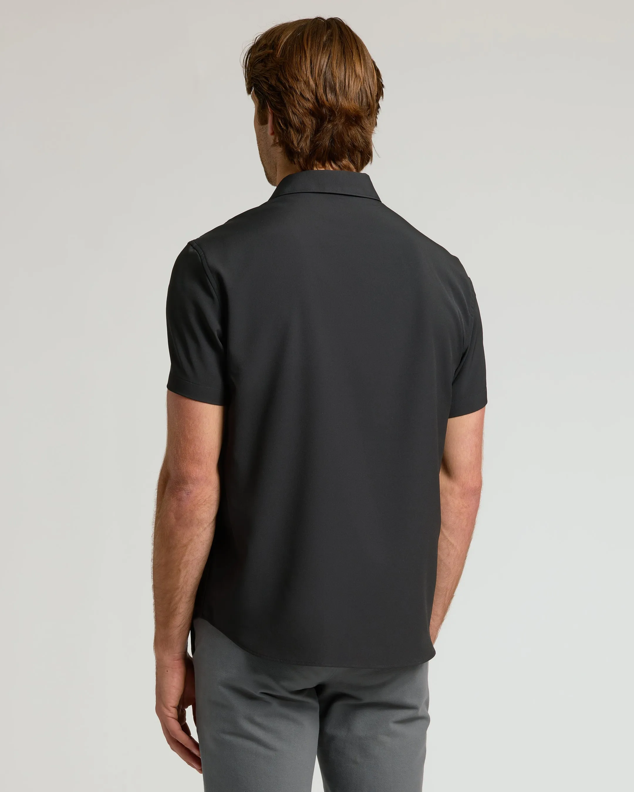 All Black Short Sleeve Performance Dress Shirt 2-Pack sold by True Classic product image thumbnail 3